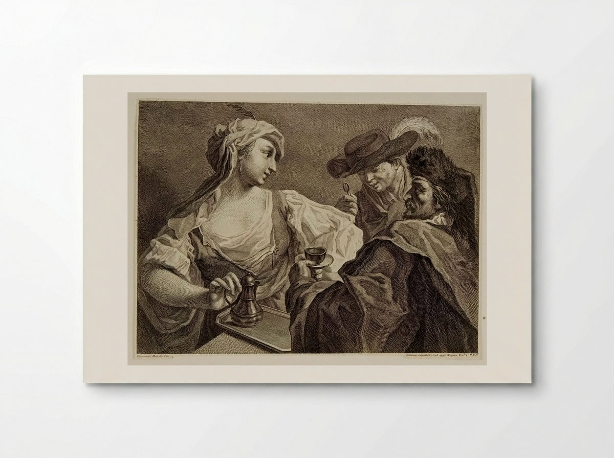 Group of Two Men and a Woman - Antonio Capellan - Poster