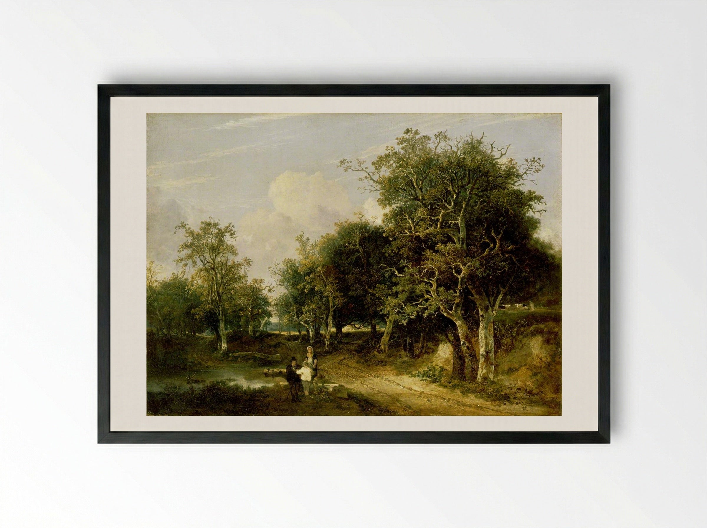 Grove Scene - John Crome - Framed Print Black