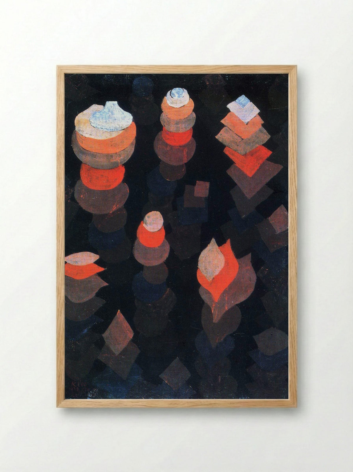 Growth of the Night Plants - Paul Klee - Framed Print Wood
