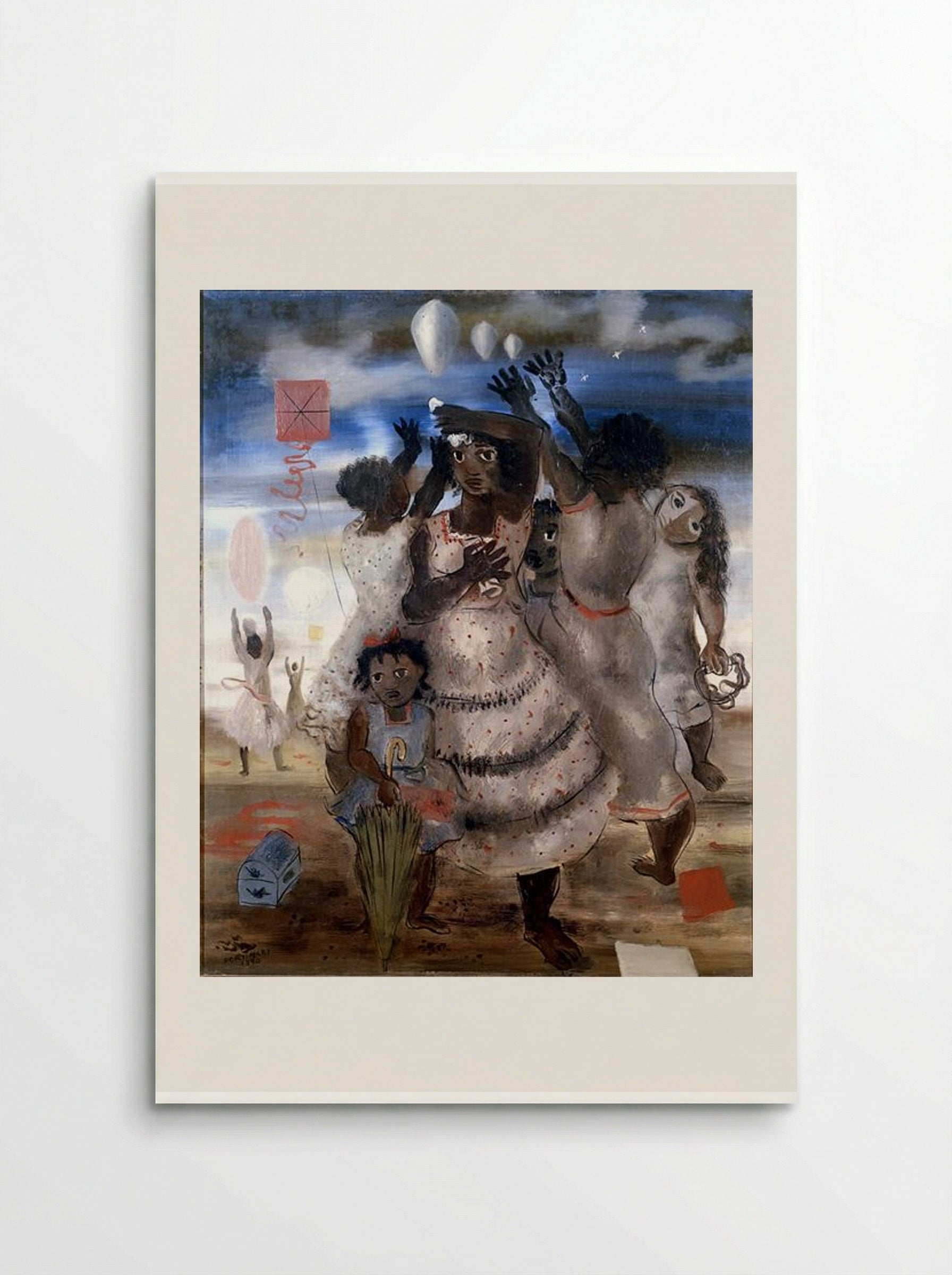 Grupo de Meninas Brincando - Candido Portinari - Poster