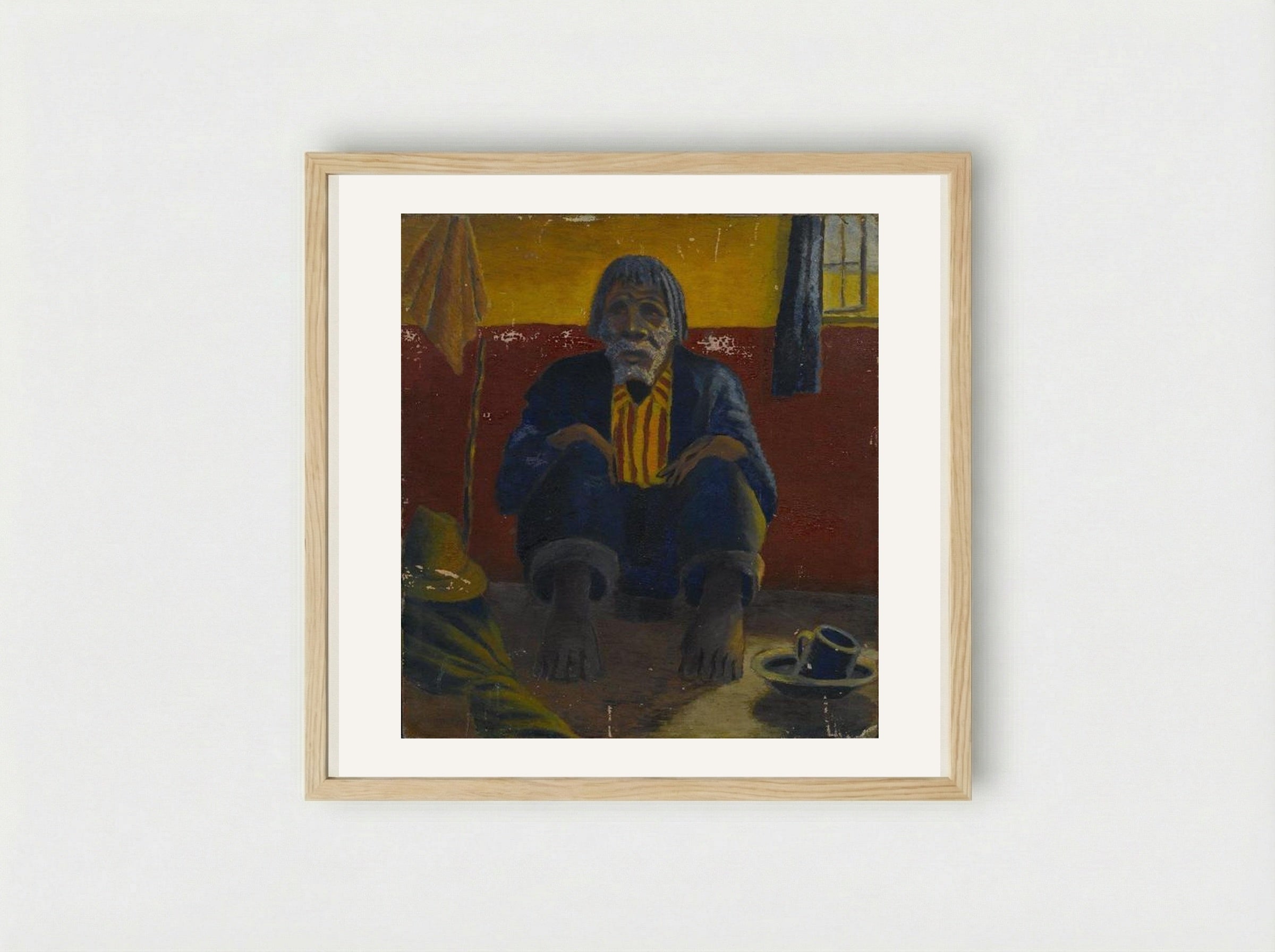 Guga Mzimba - Gerard Sekoto - Framed Print Wood