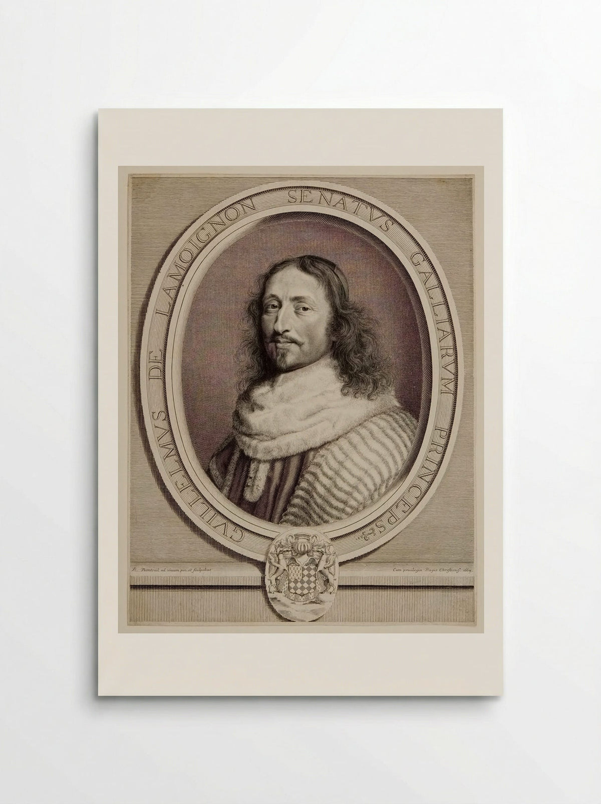 Guillaume de Lamoignon, marquis de Basville - Robert Nanteuil - Poster