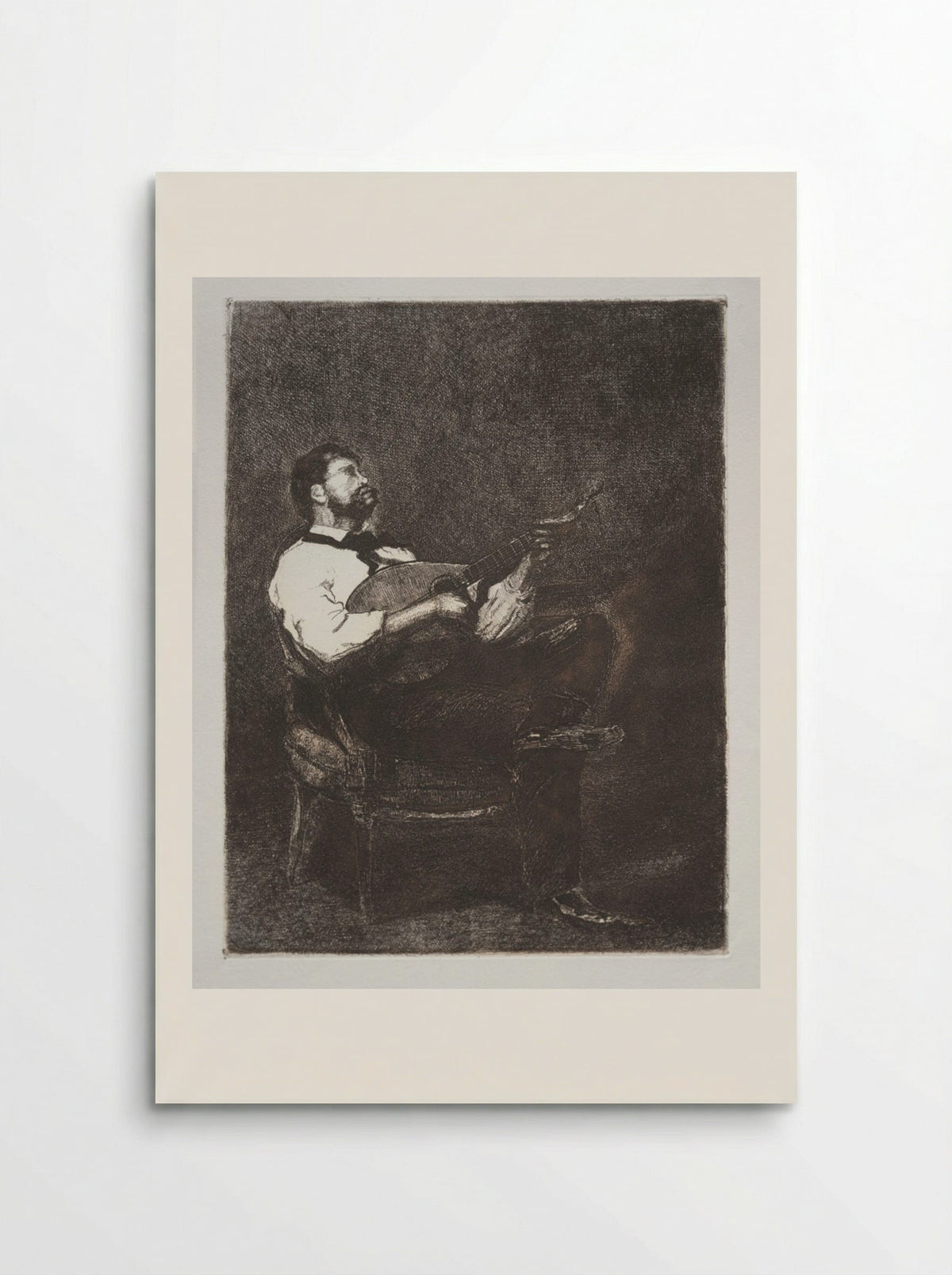 Guitar Player - François Bonvin - Poster