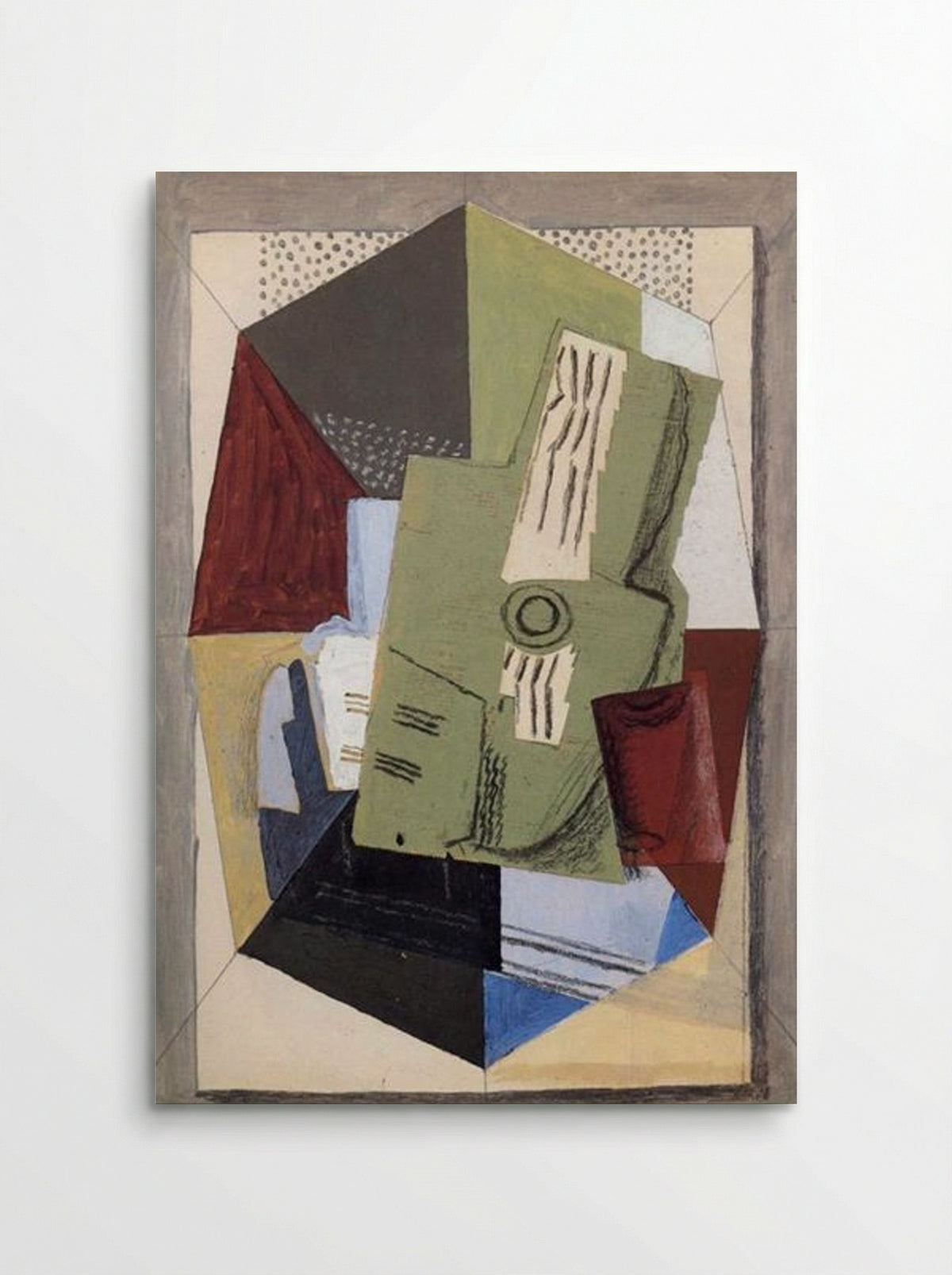 Guitar and Sheet Music on Table - Georges Braque - Poster