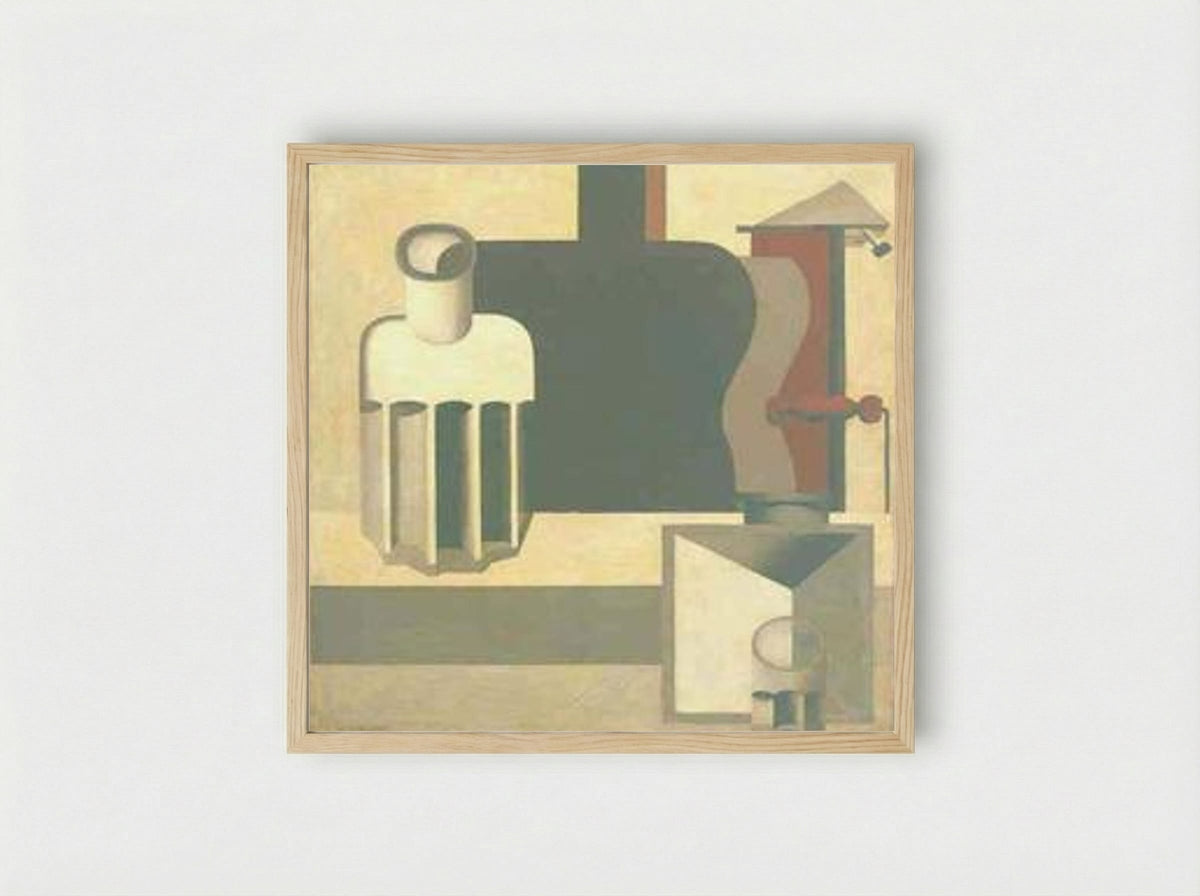 Guitare verticale (2ème version) - Le Corbusier - Framed Print Wood