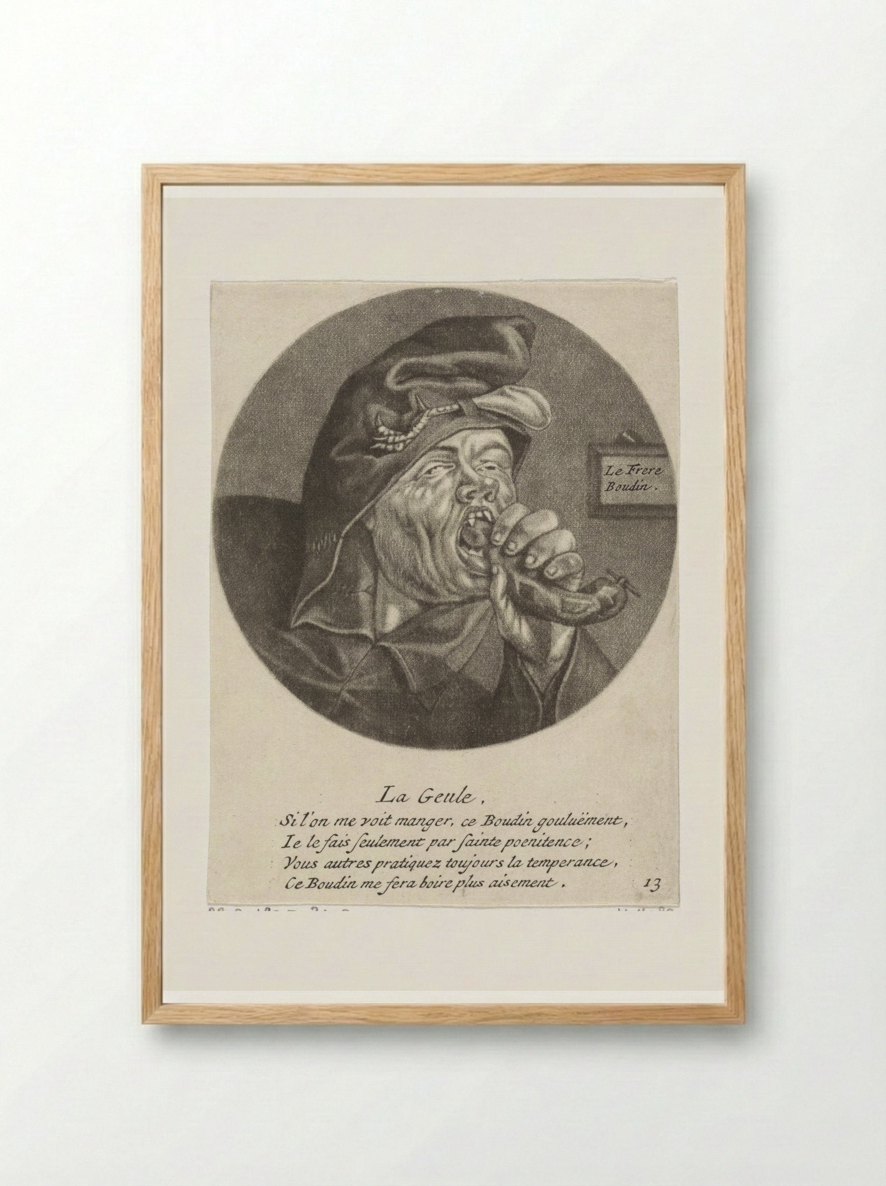 Gulzigheid (Gluttony) - Jacob Gole - Framed Print Wood