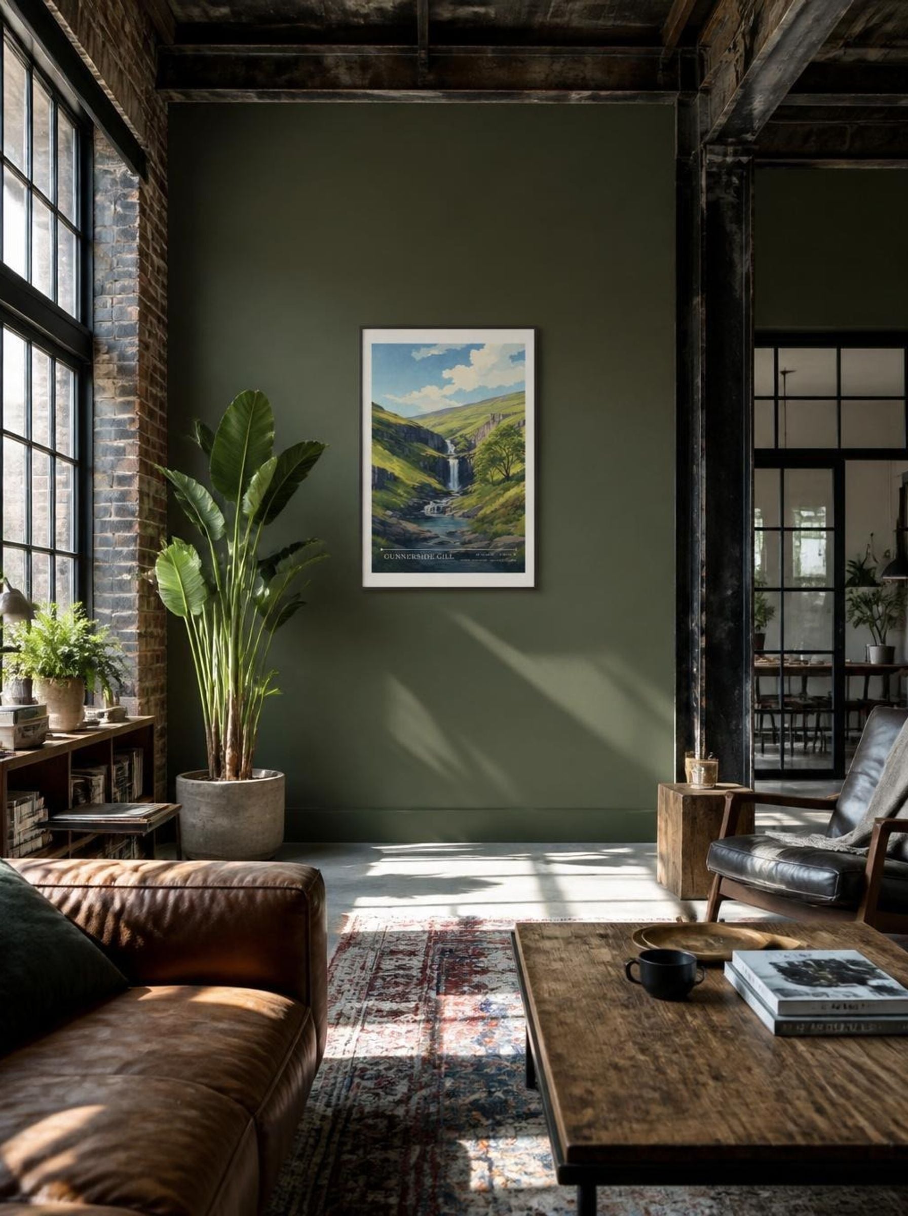 Gunnerside Gill North Yorkshire United Kingdom Travel Poster - Lifestyle