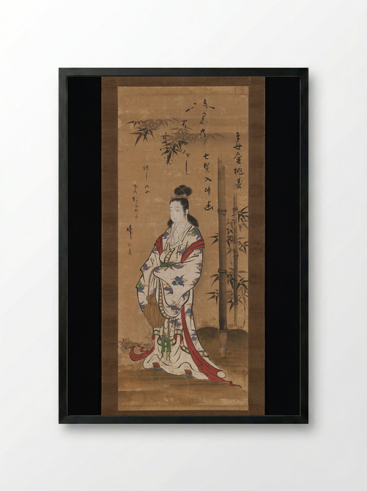 Gyoran Kannon - Miyagawa Chōshun - Framed Print Black