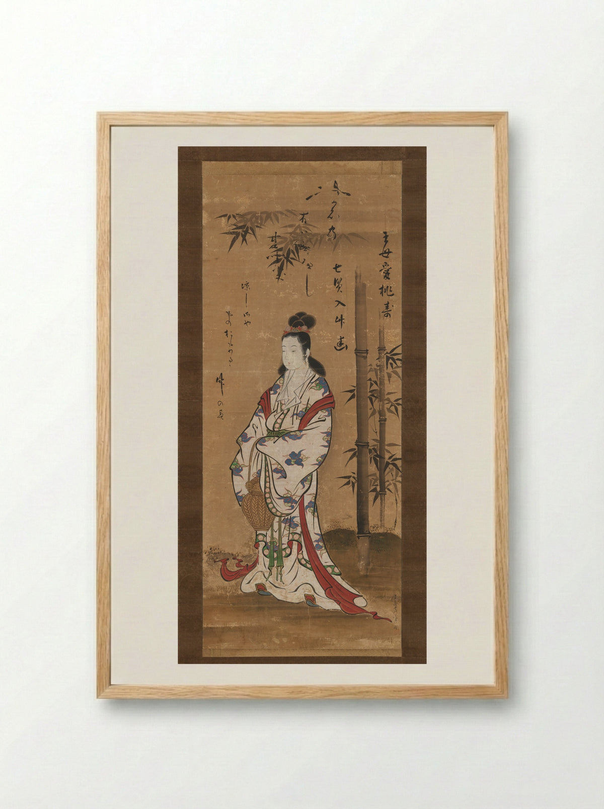 Gyoran Kannon - Miyagawa Chōshun - Framed Print Wood