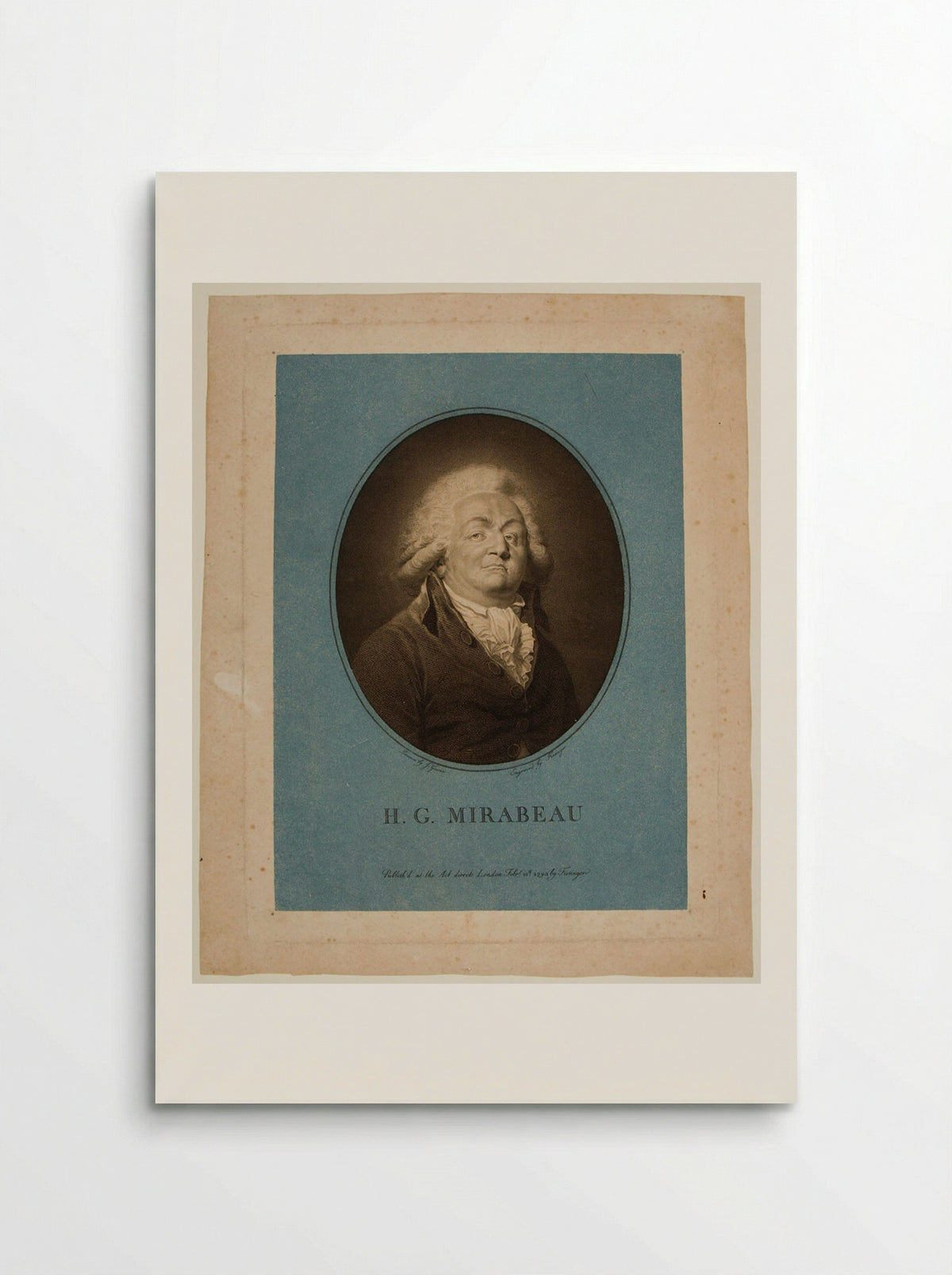 H. G. Mirabeau - Franz Gabriel Fiessinger - Poster