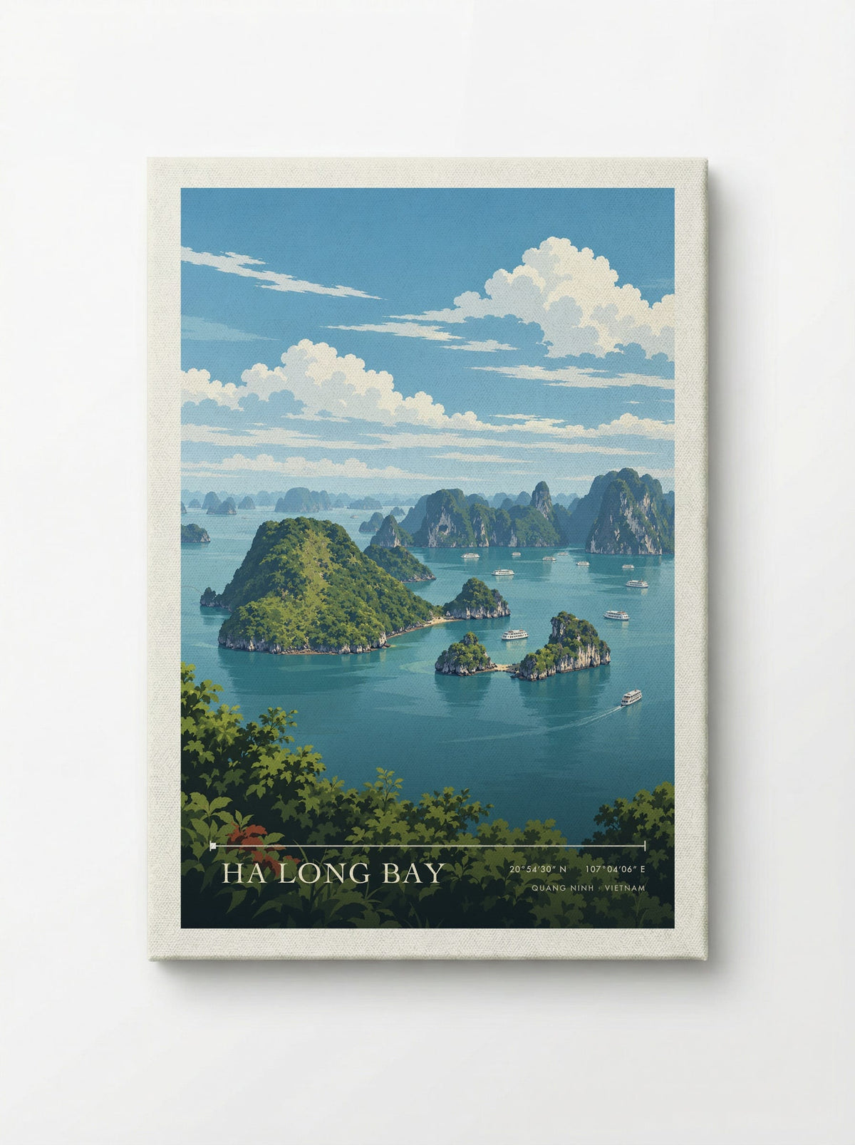 Ha Long Bay, Quang Ninh | Travel Poster - Canvas
