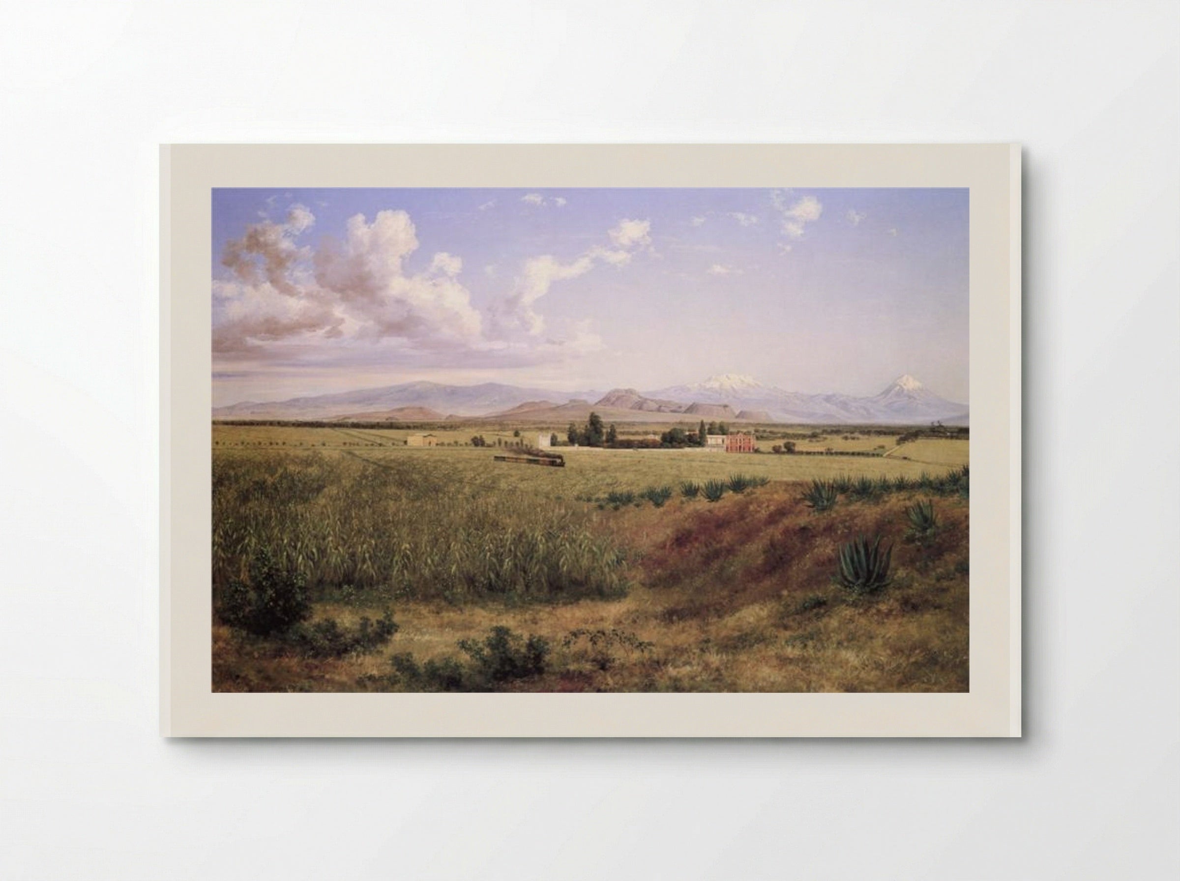 Hacienda de Coapa y los volcanes - José María Velasco - Poster