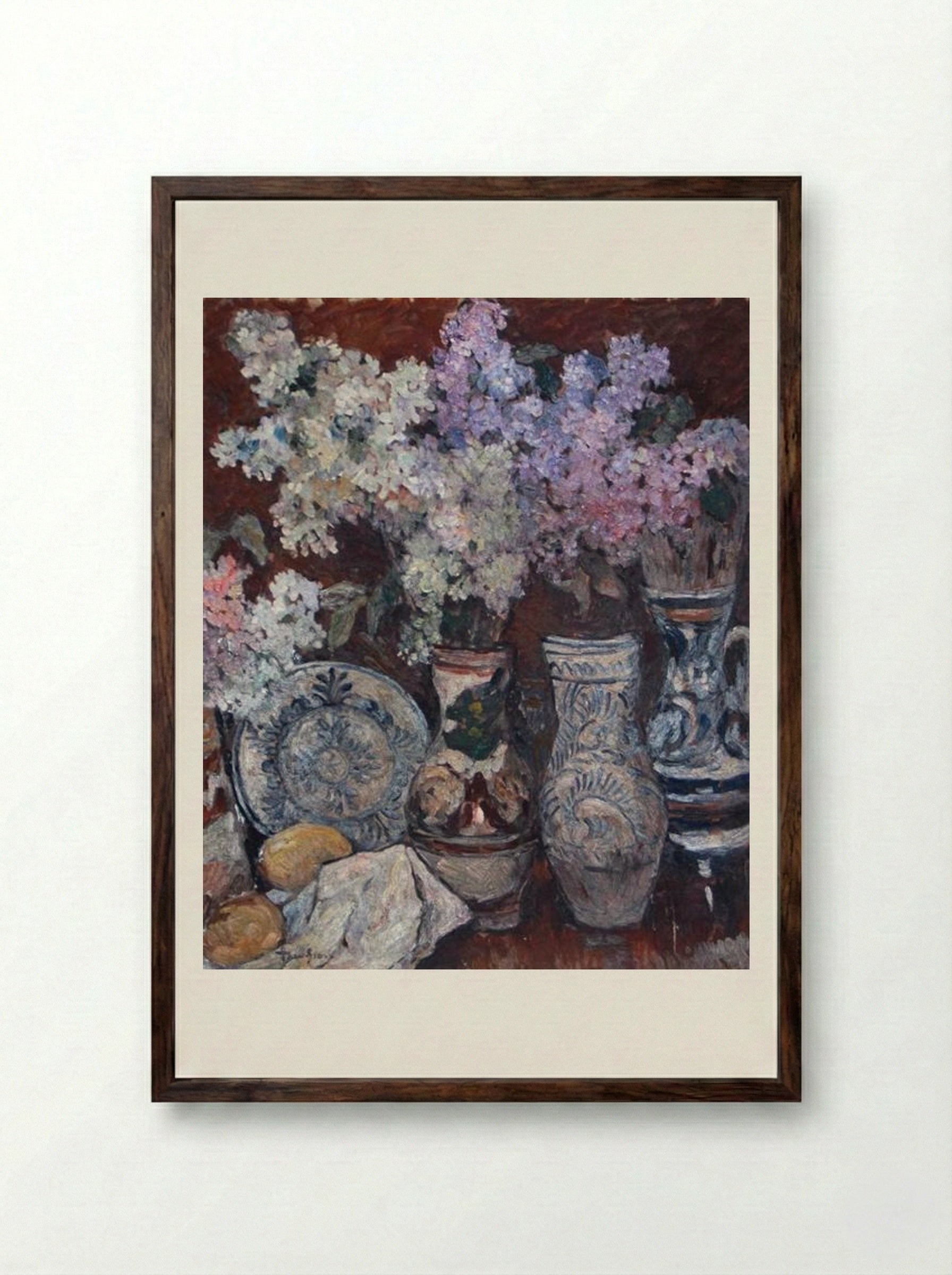 Hackberry Flowers - Ion Theodorescu-Sion - Framed Print Dark Wood