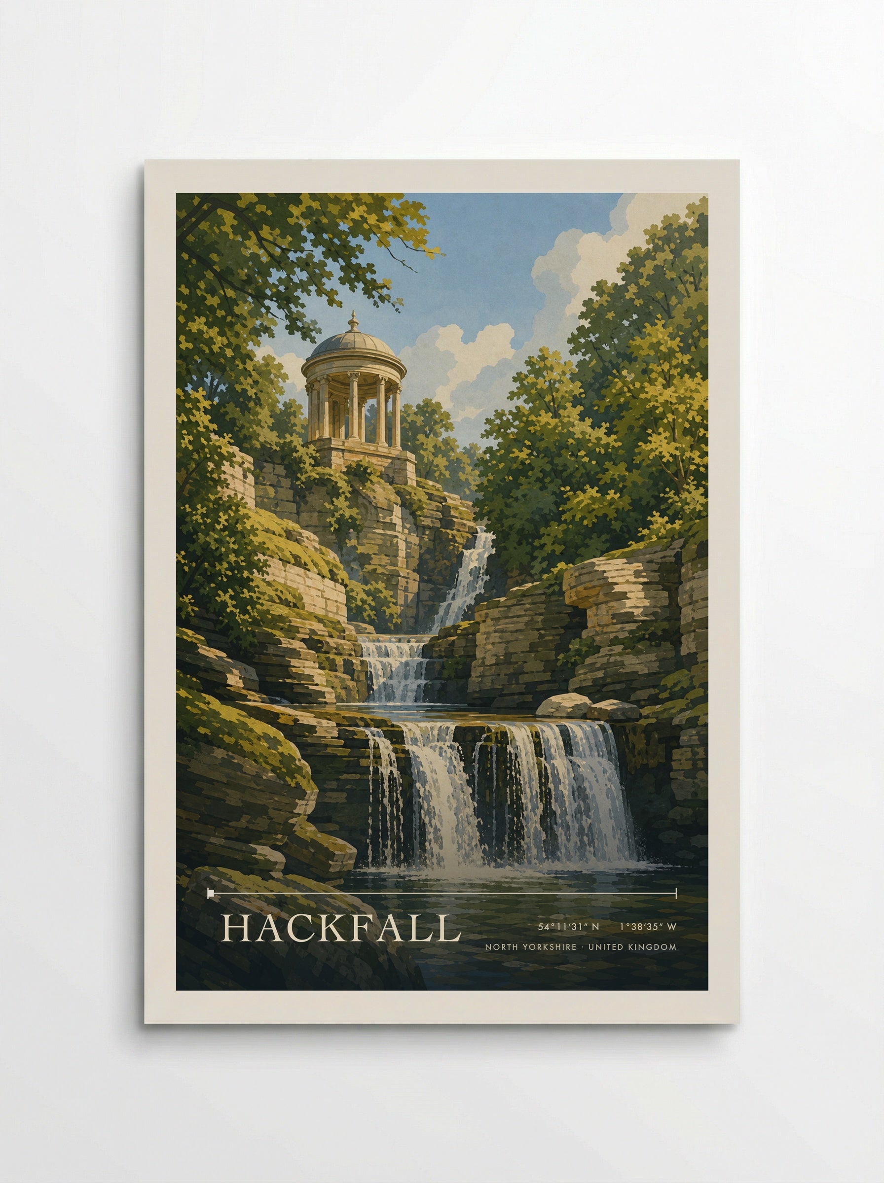 Hackfall North Yorkshire United Kingdom Travel Poster - Poster