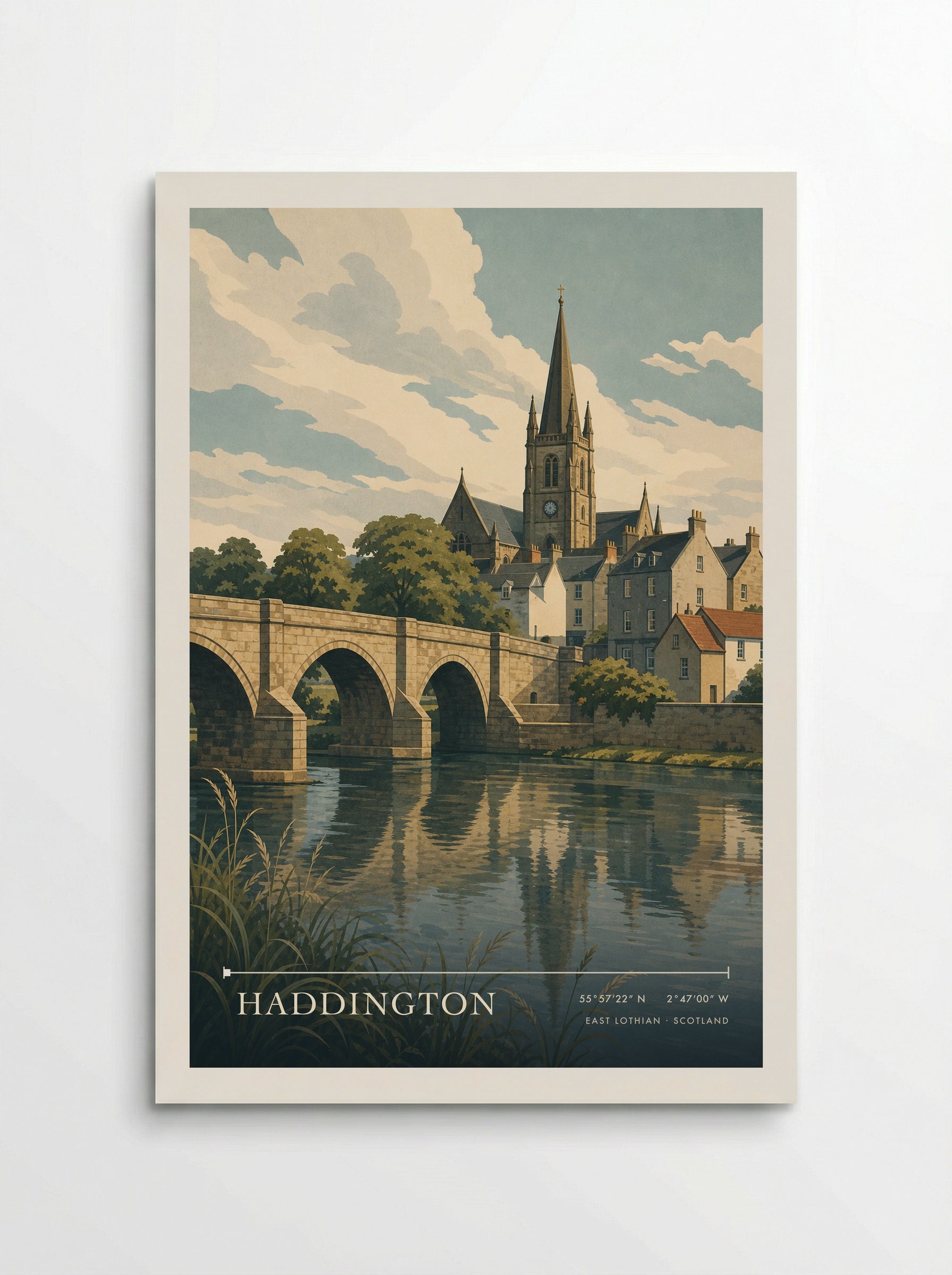 Haddington East Lothian Scotland Travel Poster - Poster