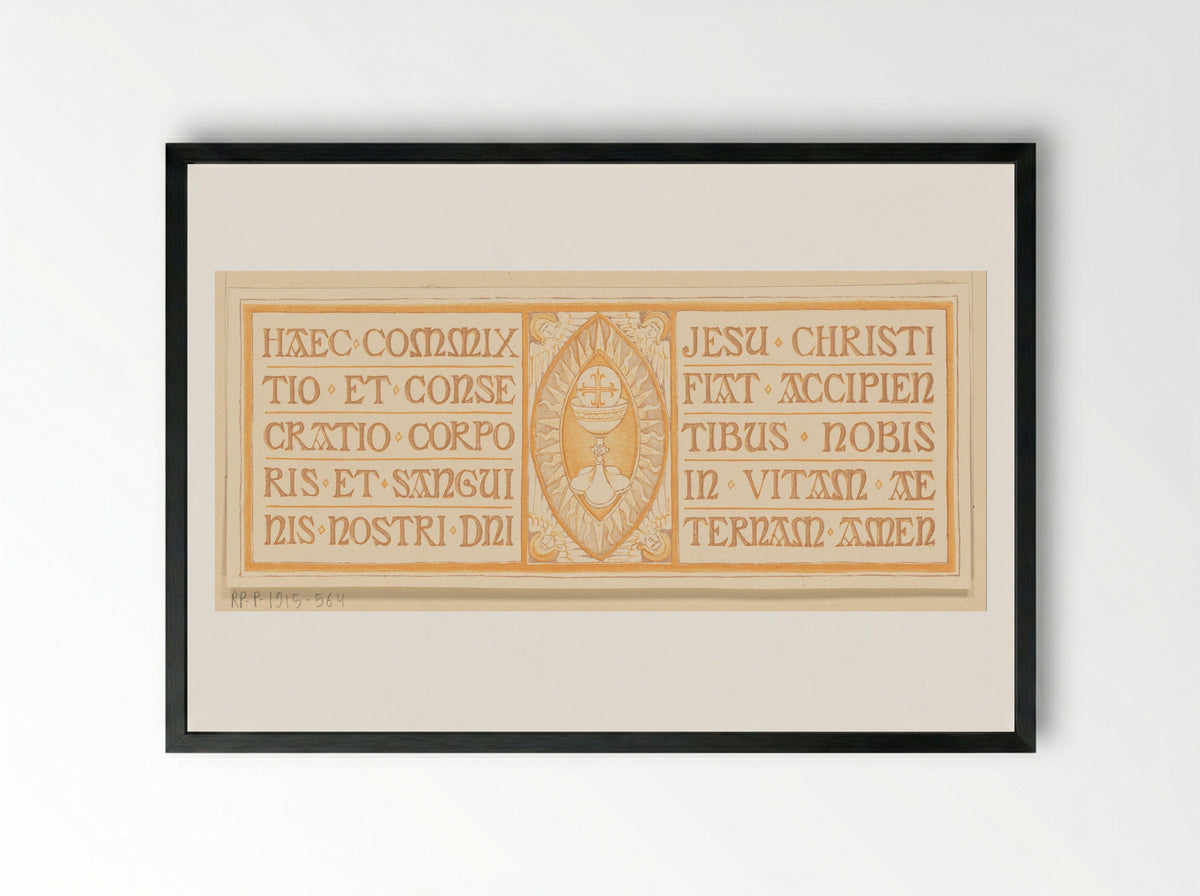 Haec commixtio et consecratio - Antoon Derkinderen - Framed Print Black