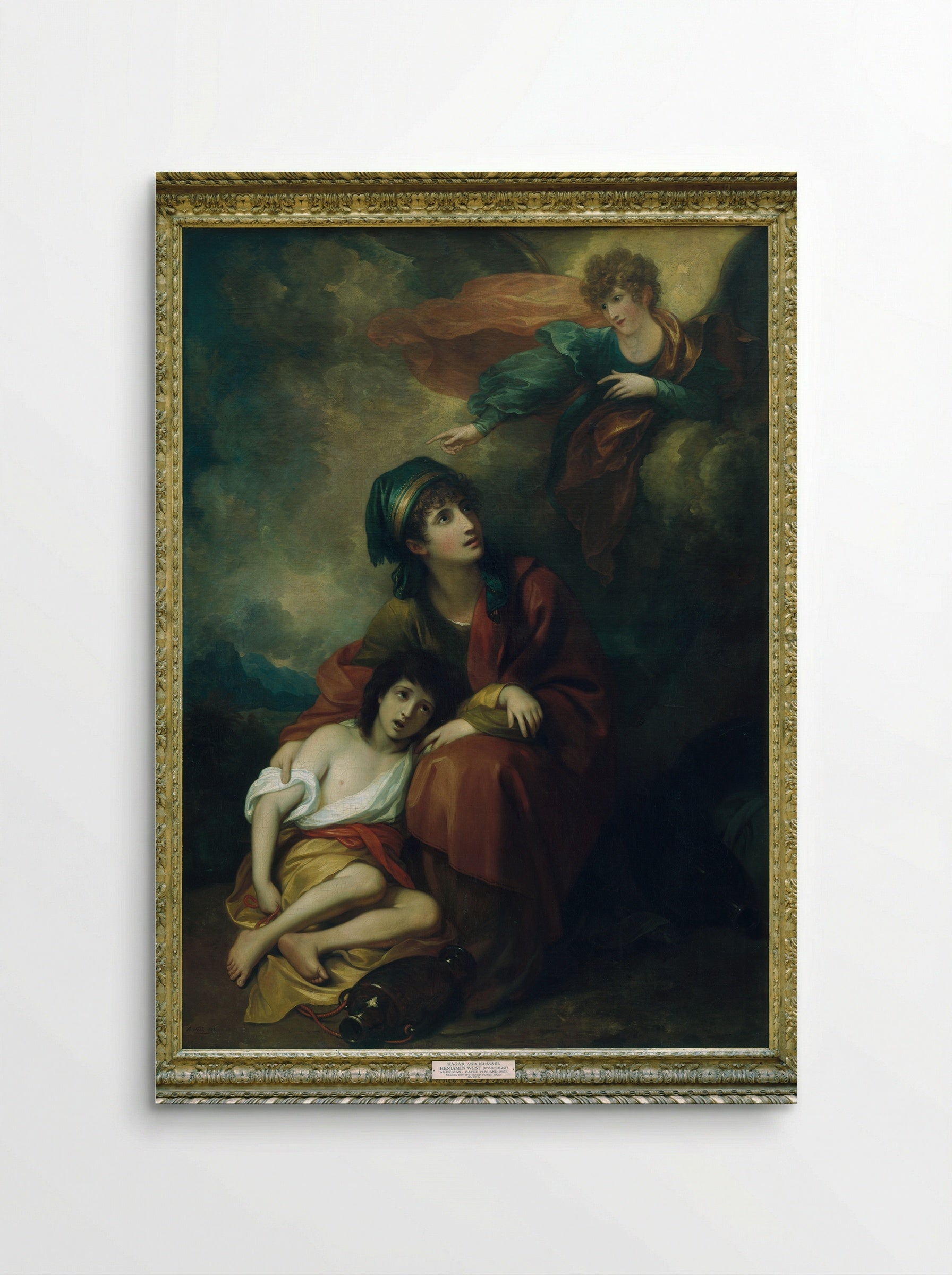Hagar and Ishmael - Benjamin West - Poster