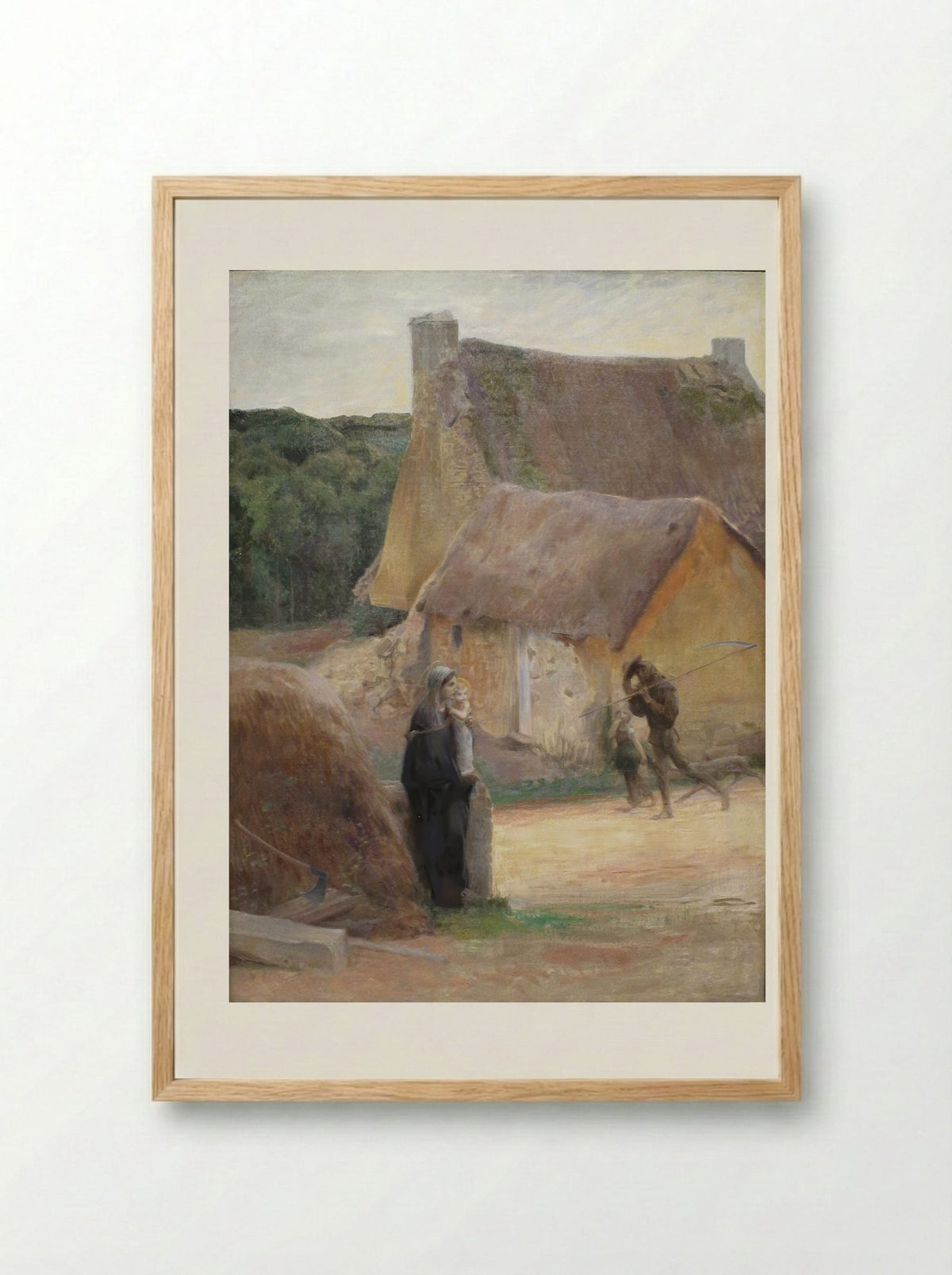 Hail, Mary - Luc-Olivier Merson - Framed Print Wood