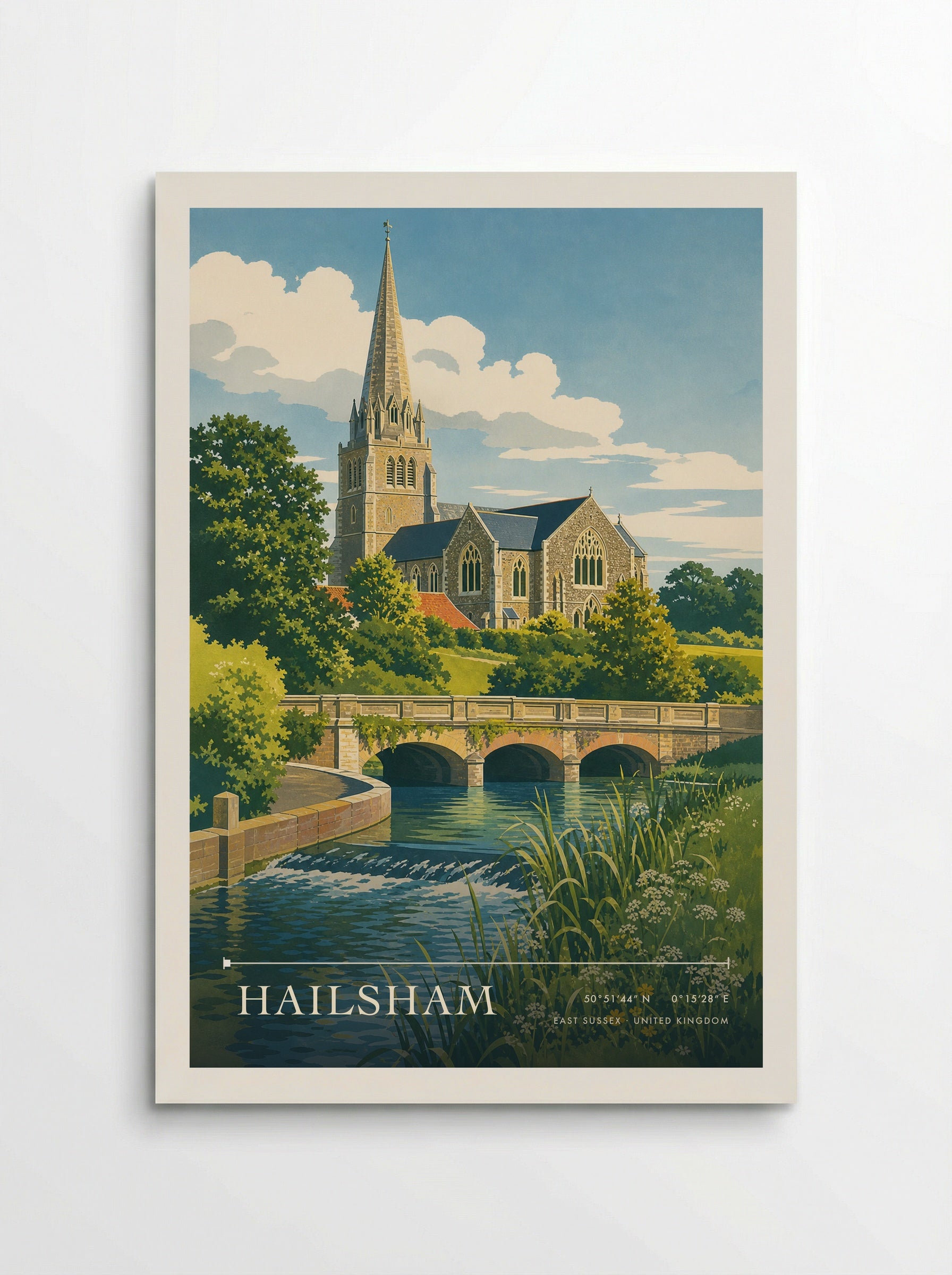 Hailsham East Sussex United Kingdom Travel Poster - Poster