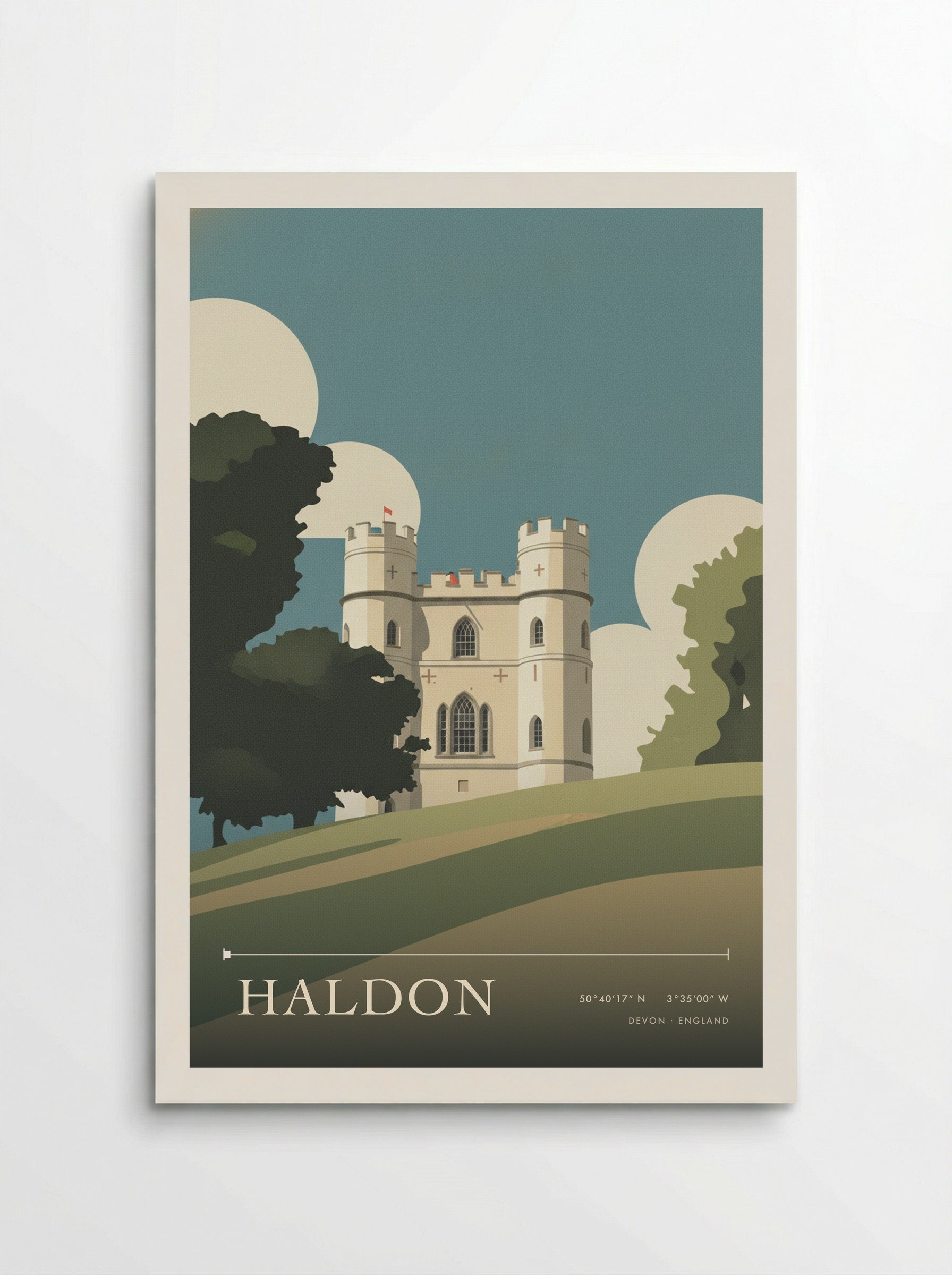 Haldon Devon England Travel Poster - Poster