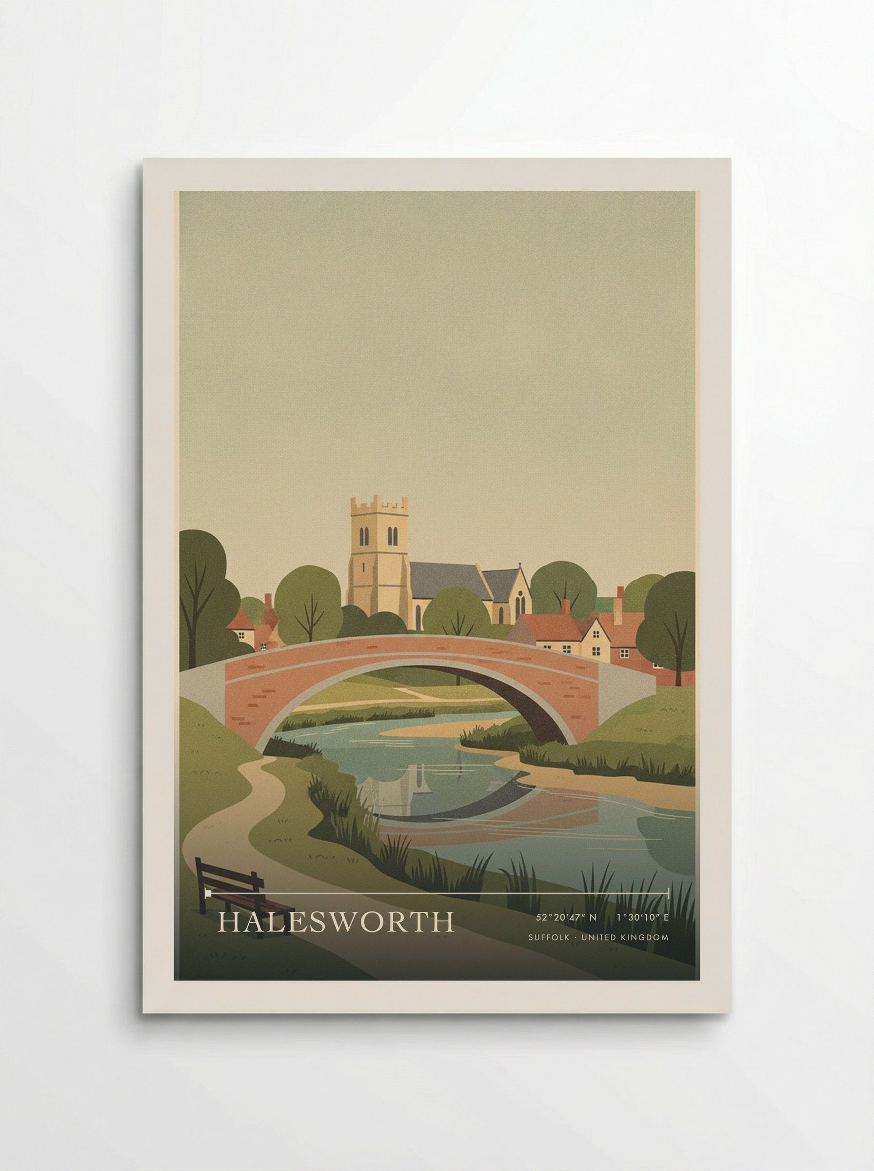 Halesworth Suffolk United Kingdom Travel Poster - Poster