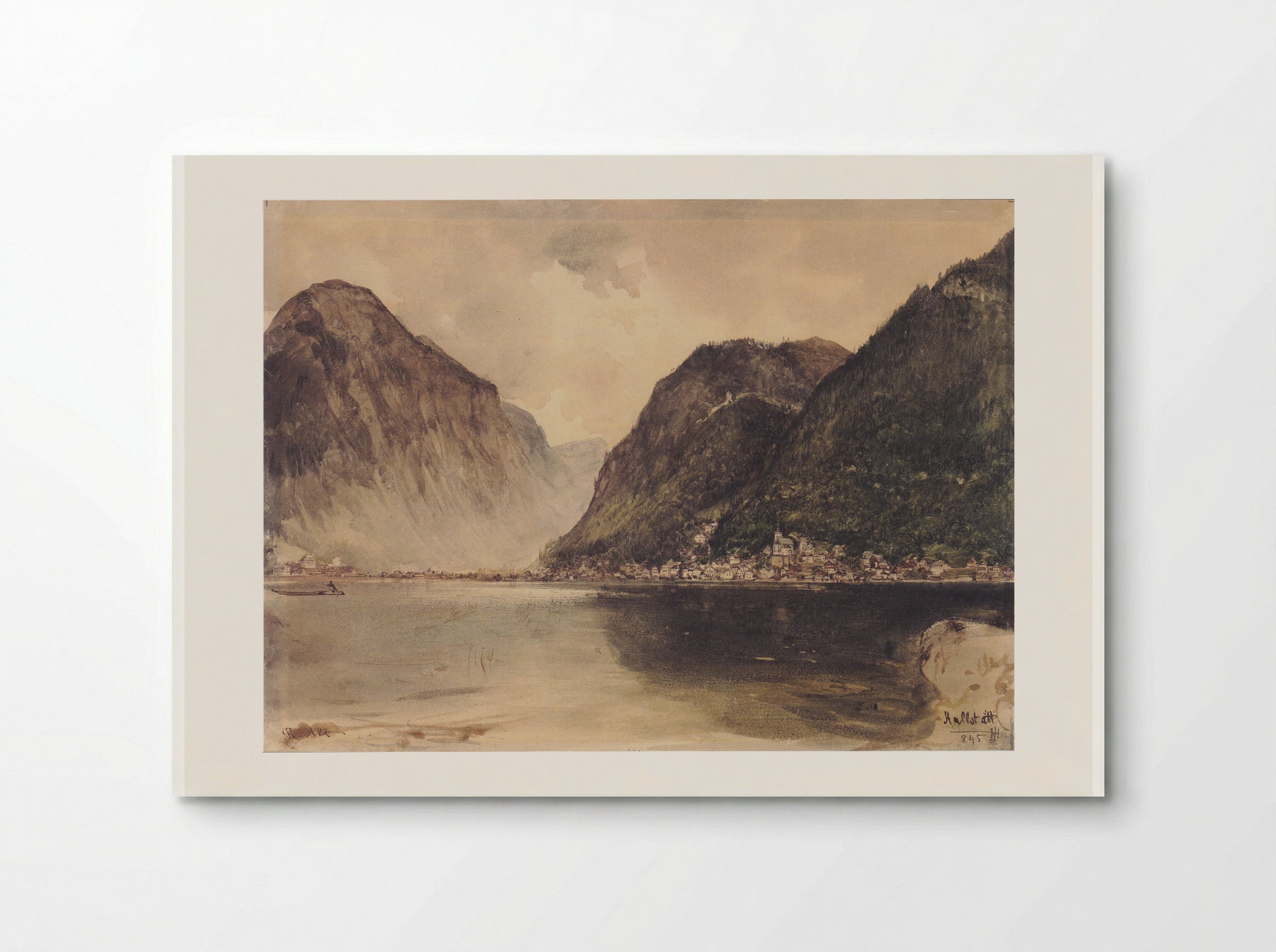 Hallstatt - Rudolf von Alt - Poster
