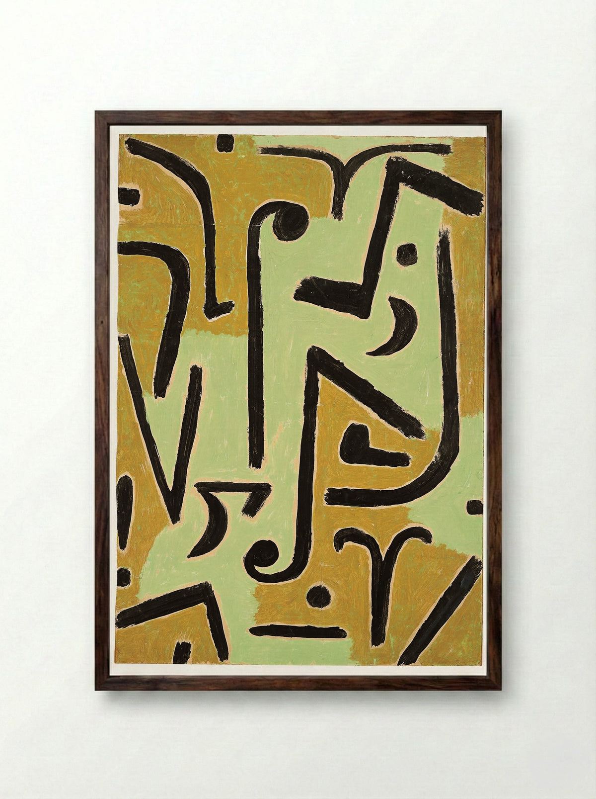 Halme - Paul Klee - Framed Print Dark Wood