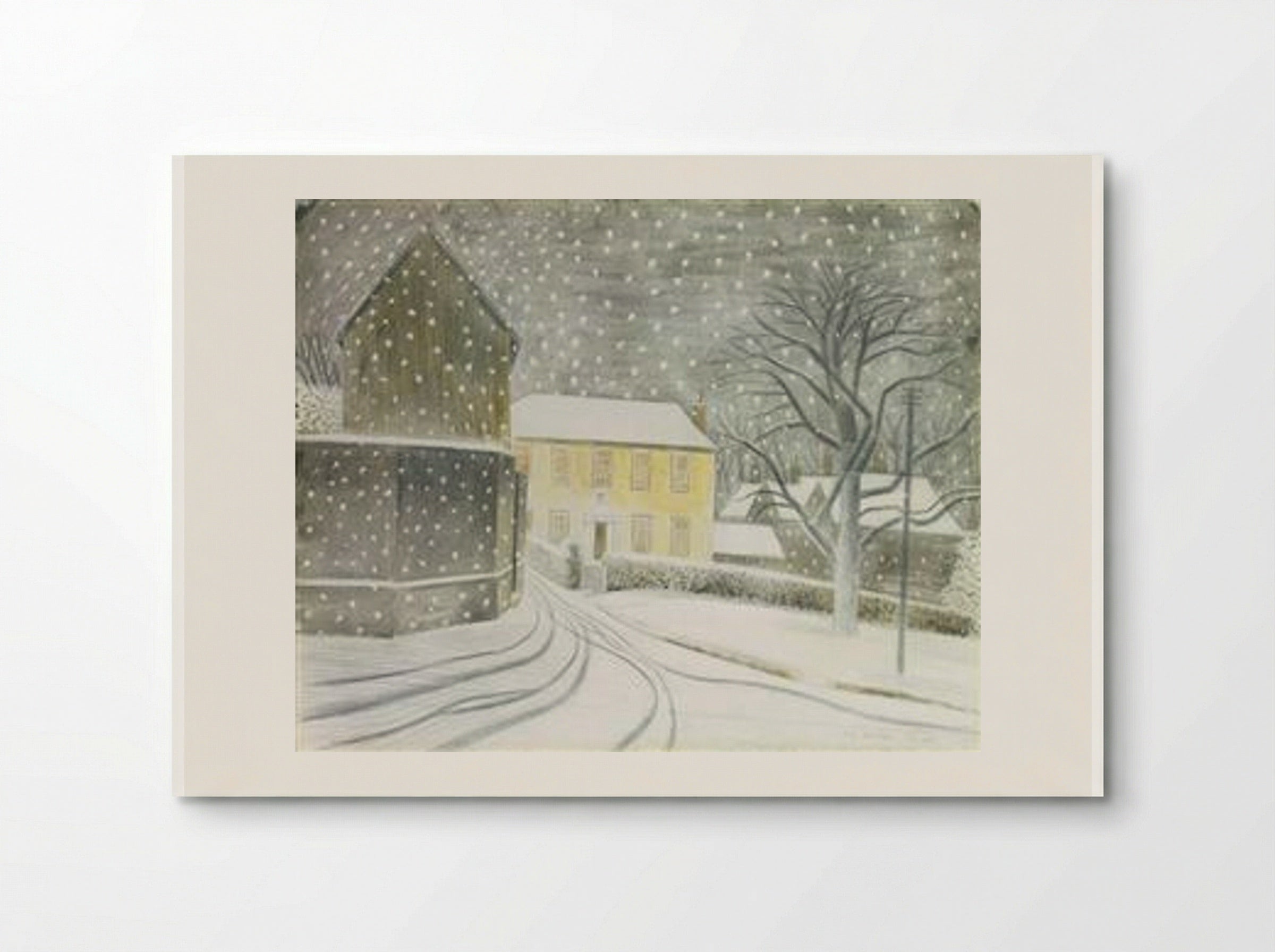 Halstead Road in Snow - Eric Ravilious - Poster