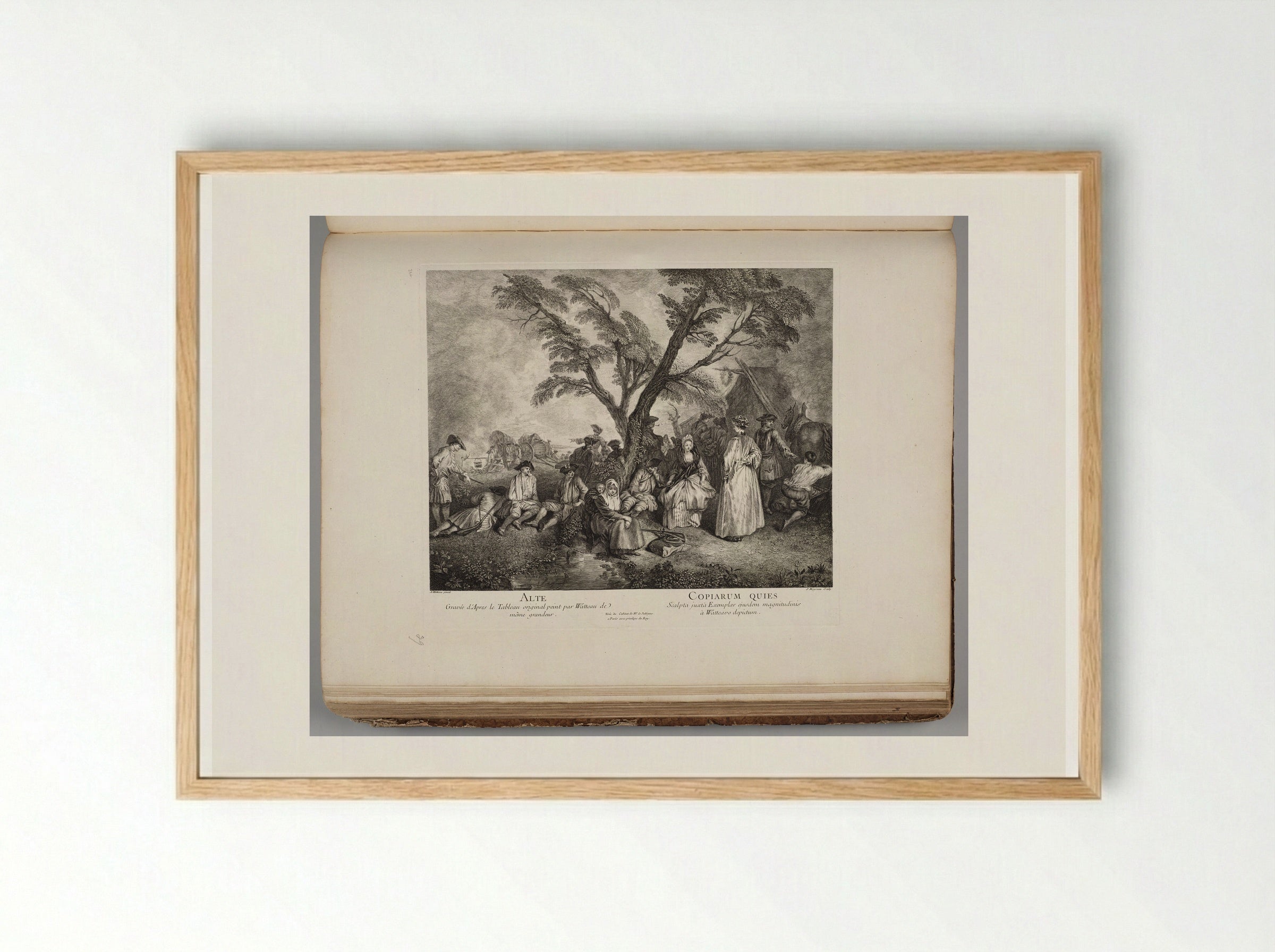 Halt (Alte Copiarum Quies) - Jean Moyreau - Framed Print Wood