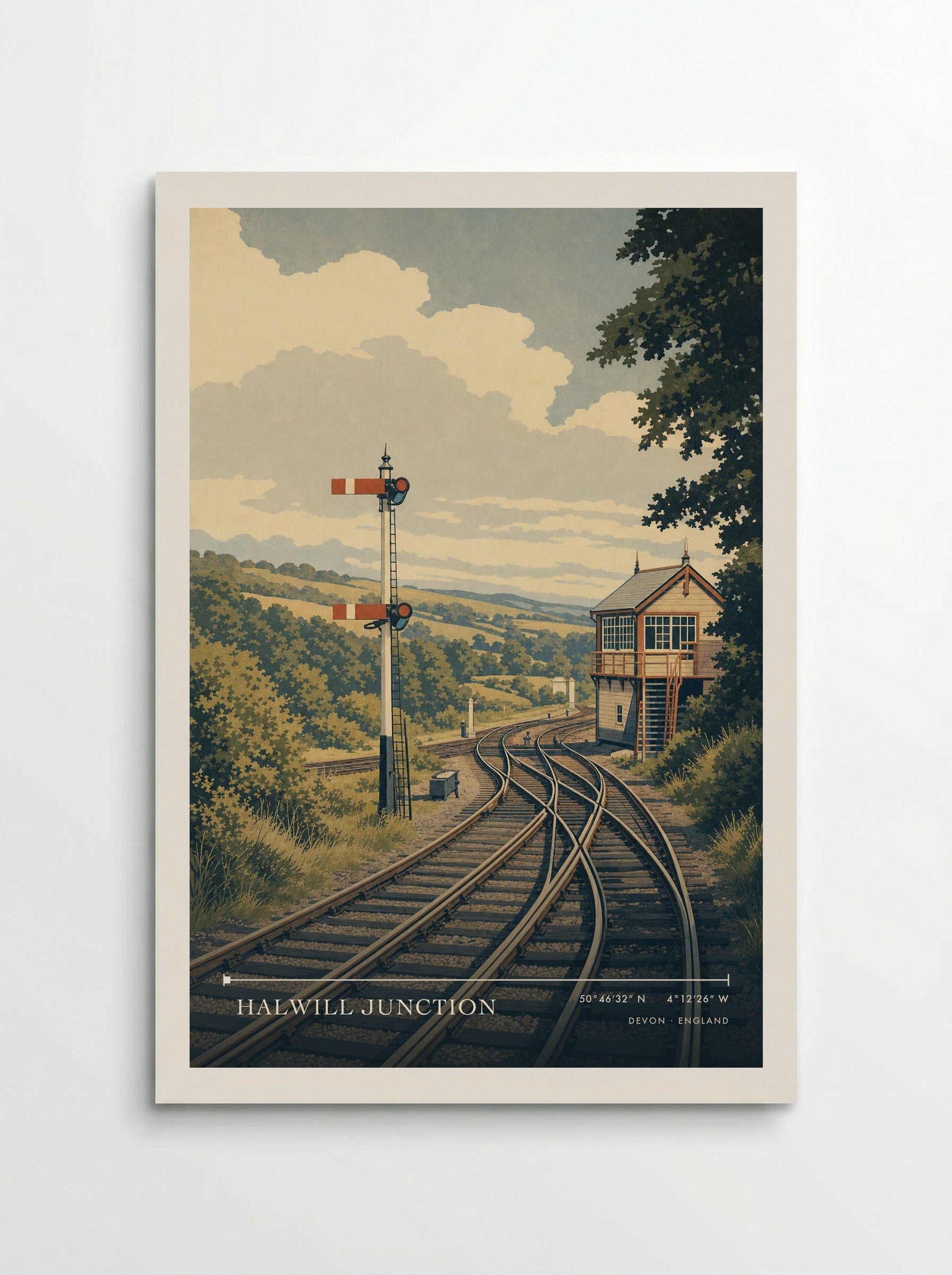 Halwill Junction Devon England Travel Poster - Poster