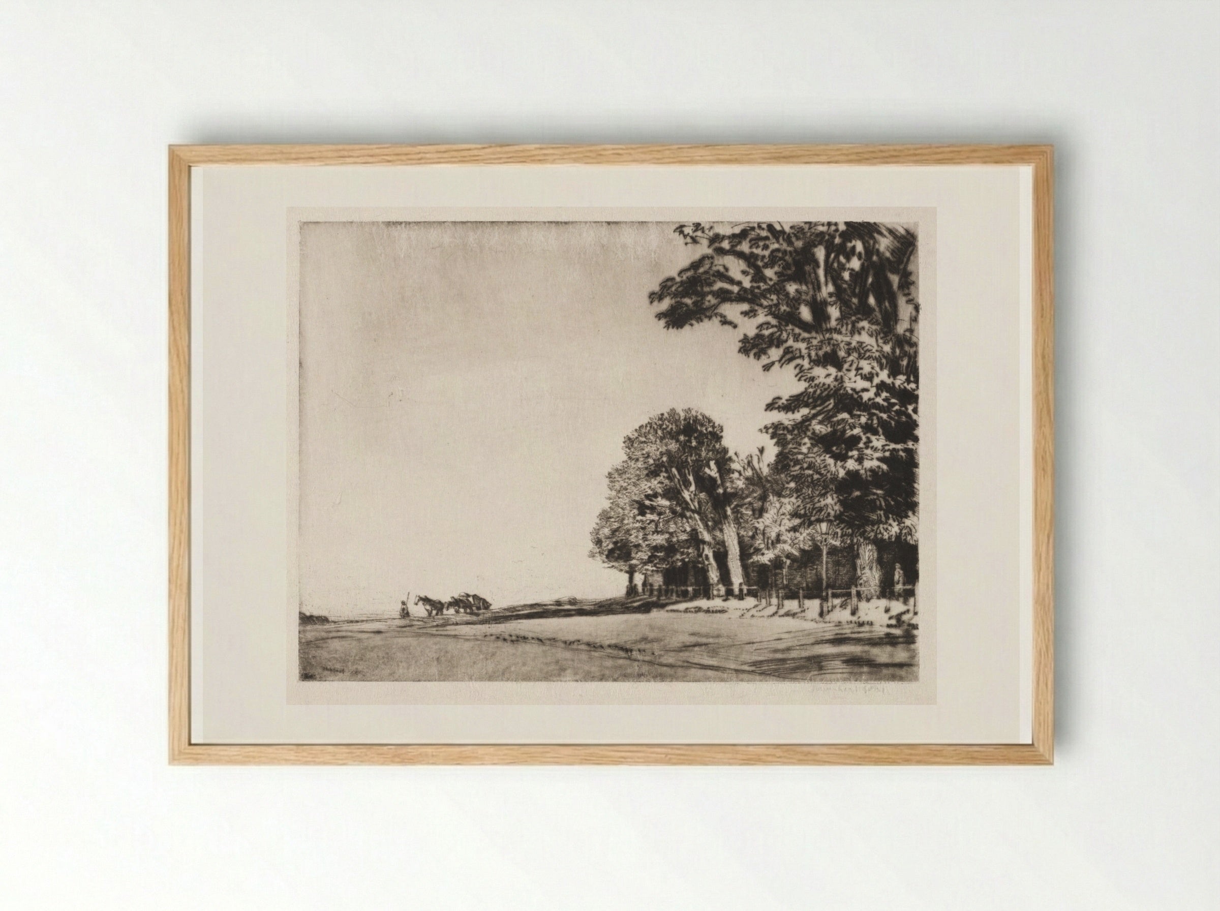 Hampstead Heath - Muirhead Bone - Framed Print Wood