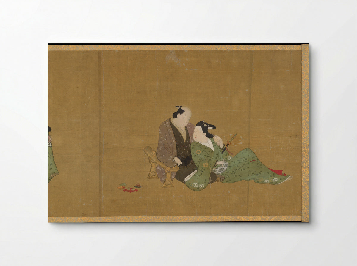 Handscroll of Ten Homoerotic (Nanshoku) Scenes - Miyagawa Chōshun - Poster