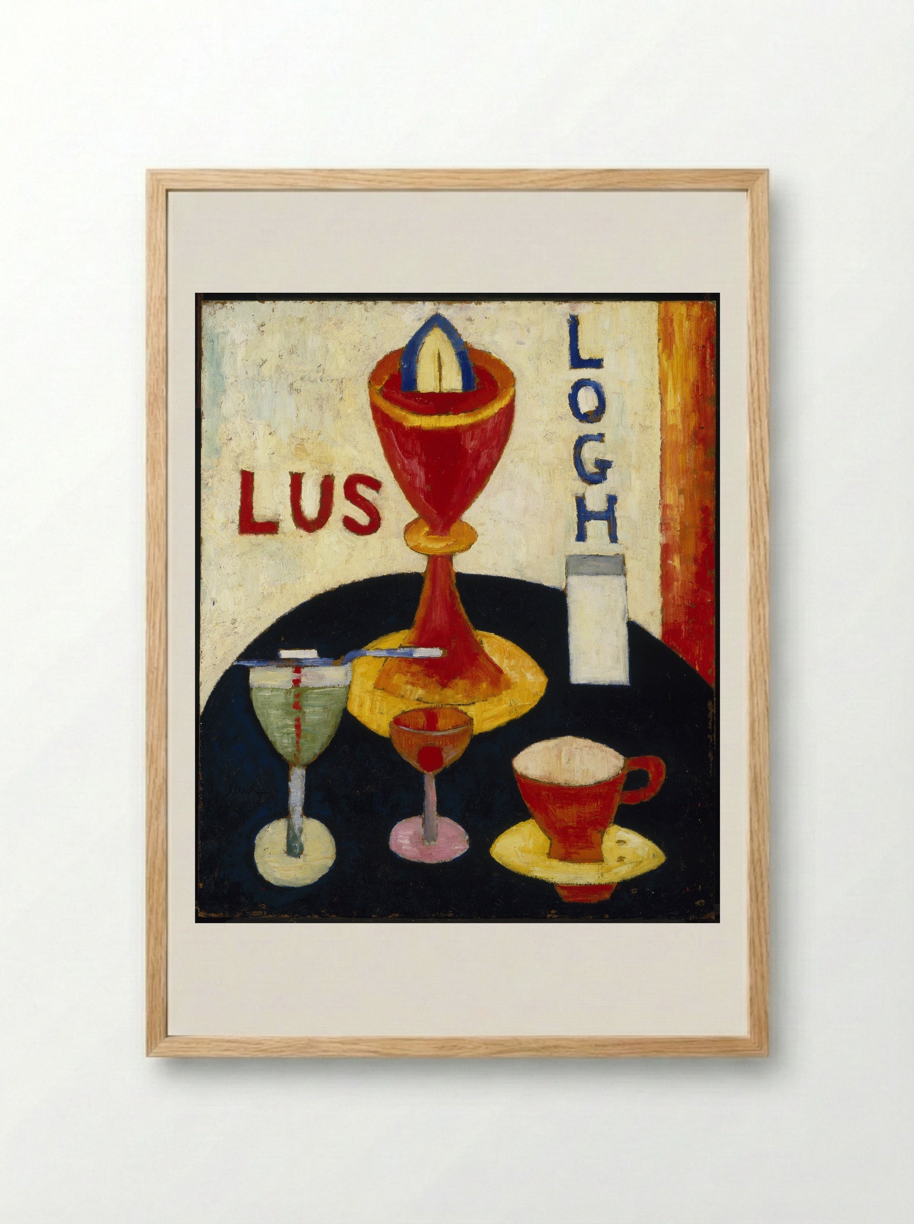 Handsome Drinks - Marsden Hartley - Framed Print Wood