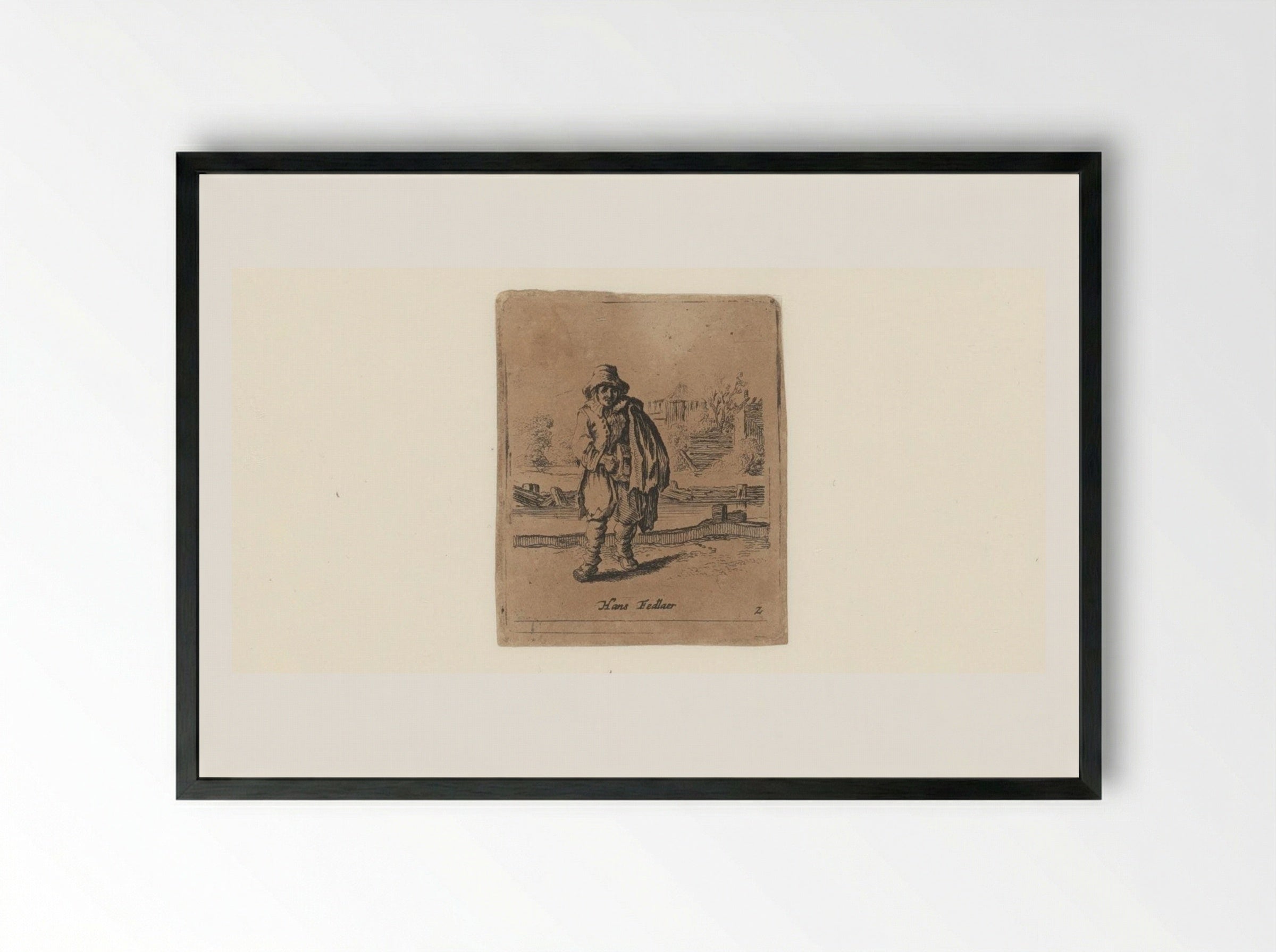 Hans Fedlaer - Gillis van Scheyndel (I) - Framed Print Black