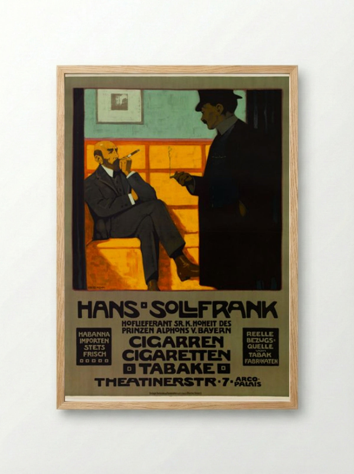 Hans Sollfrank - Fritz Rehm - Framed Print Wood