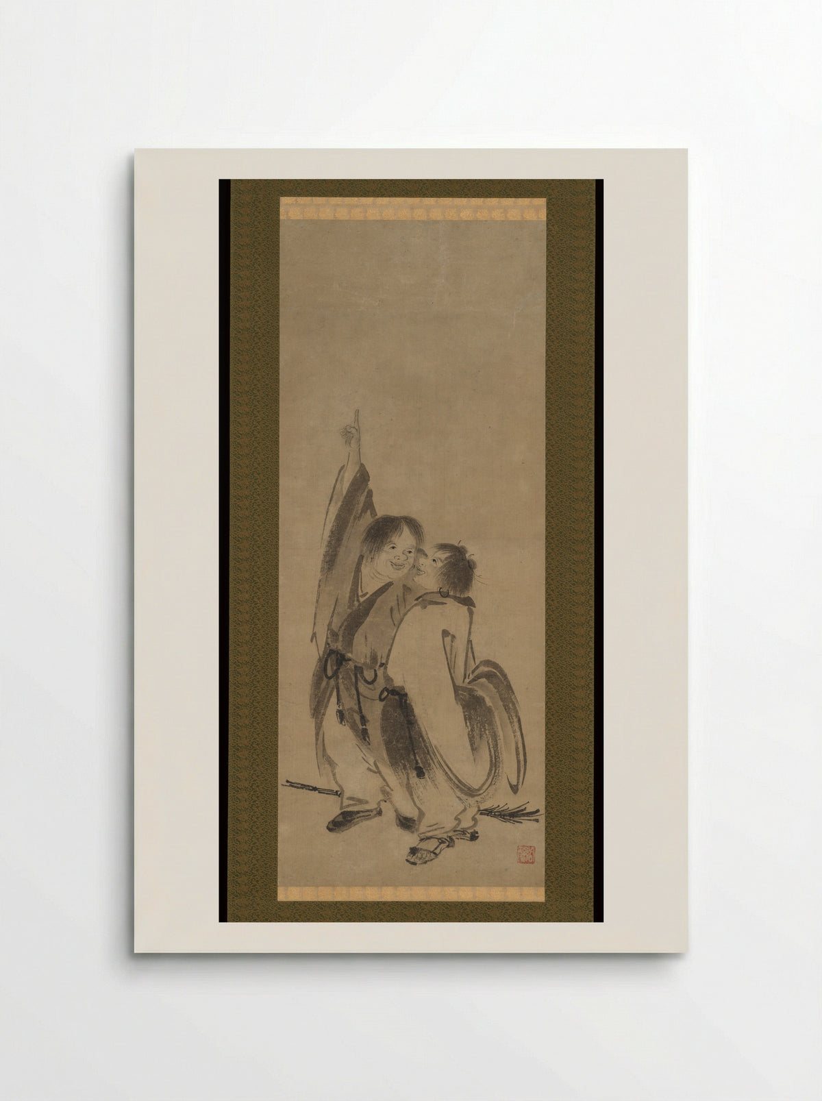 Hanshan and Shide - Kenkō Shōkei - Poster