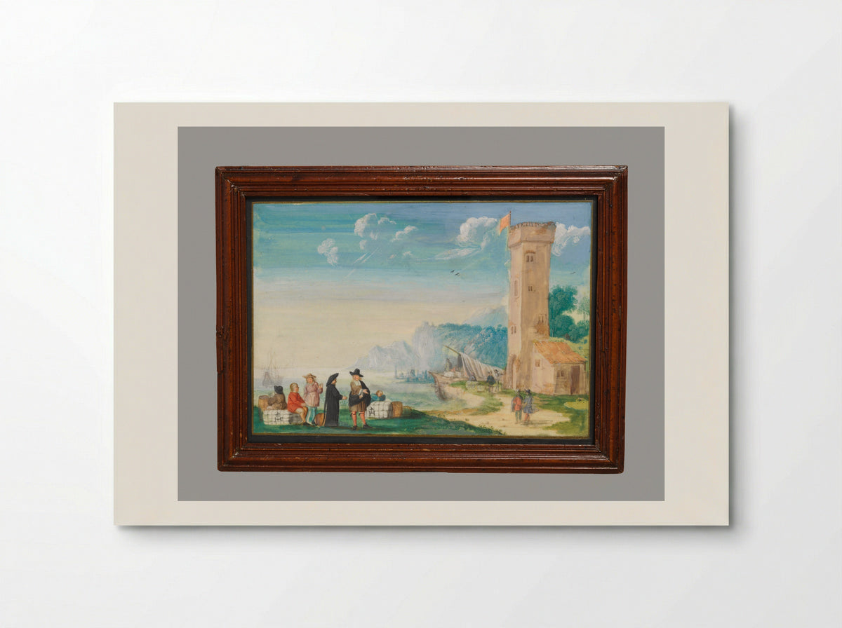 Harbor Scene (Flemish Painter) - Flemish Painter - Poster