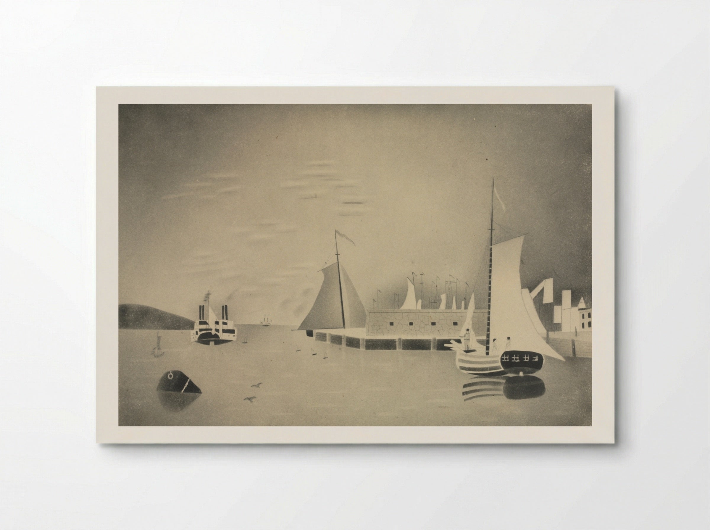 Harbor Scene - Mary Altha Nims - Poster