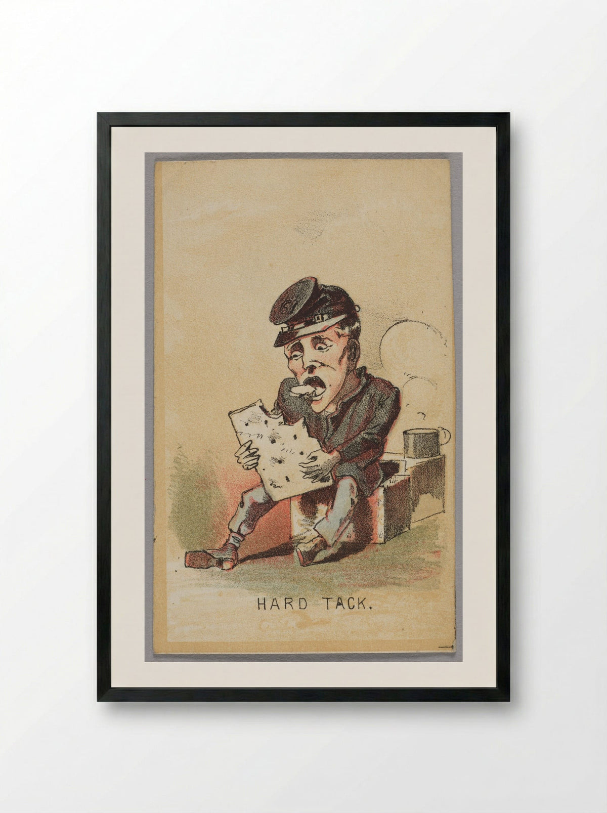 Hard Tack - Winslow Homer - Framed Print Black