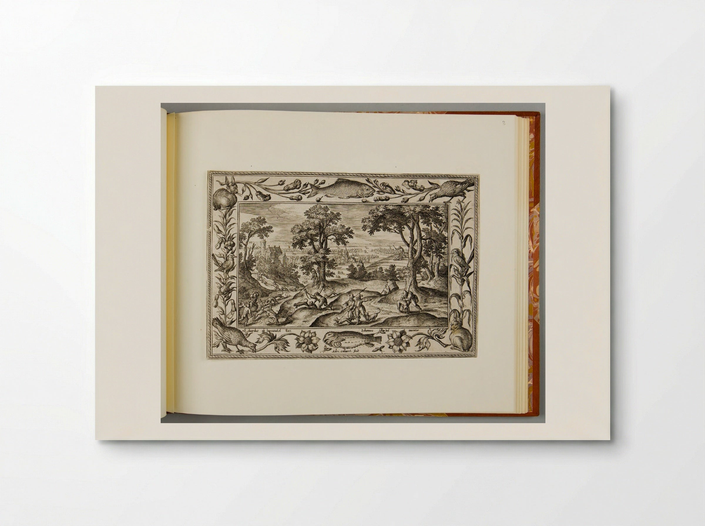 Hare Hunt, with Fish, Rabbit, and Turkey - Adriaen Collaert - Poster