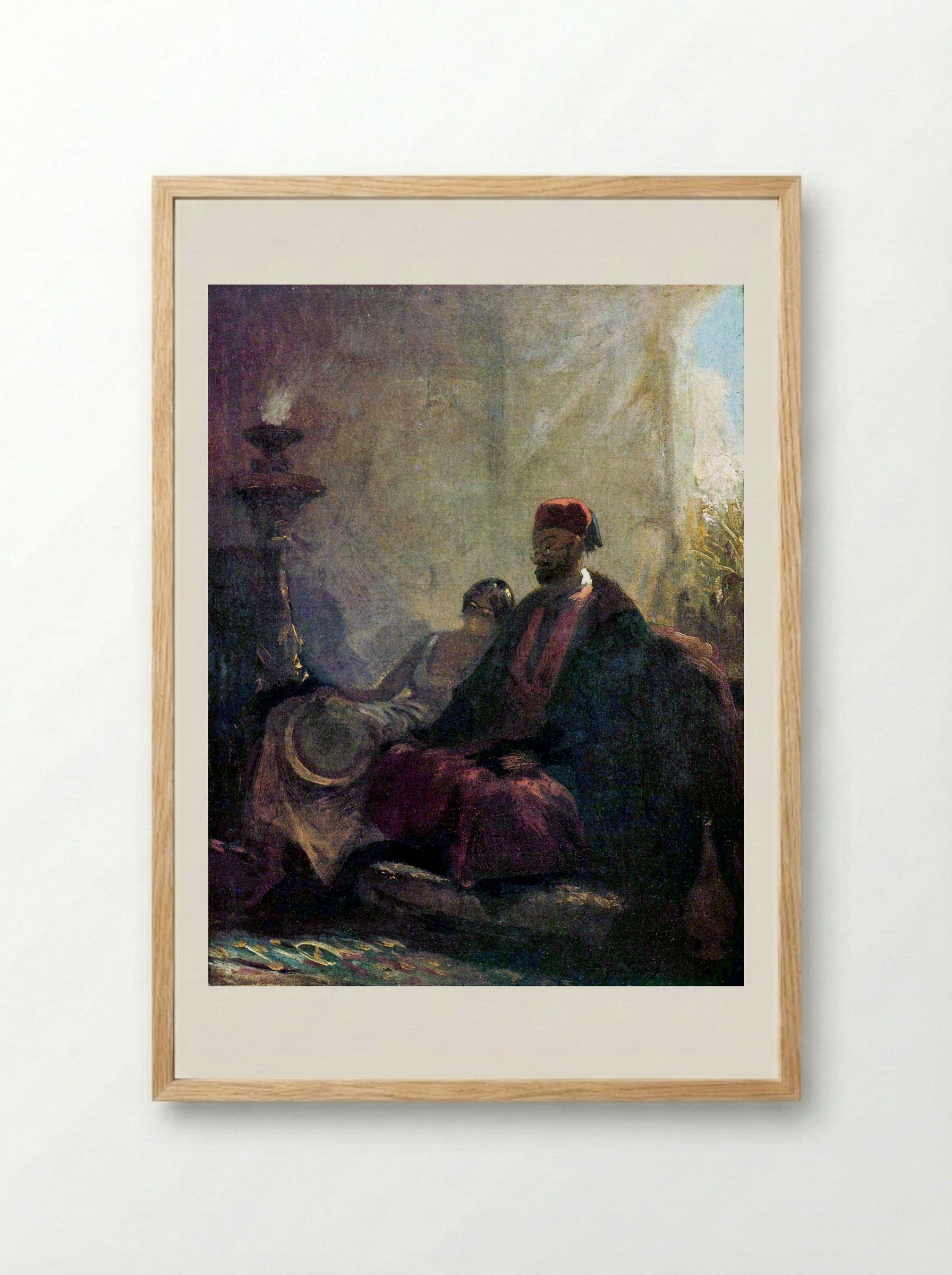 Harem - Carl Spitzweg - Framed Print Wood