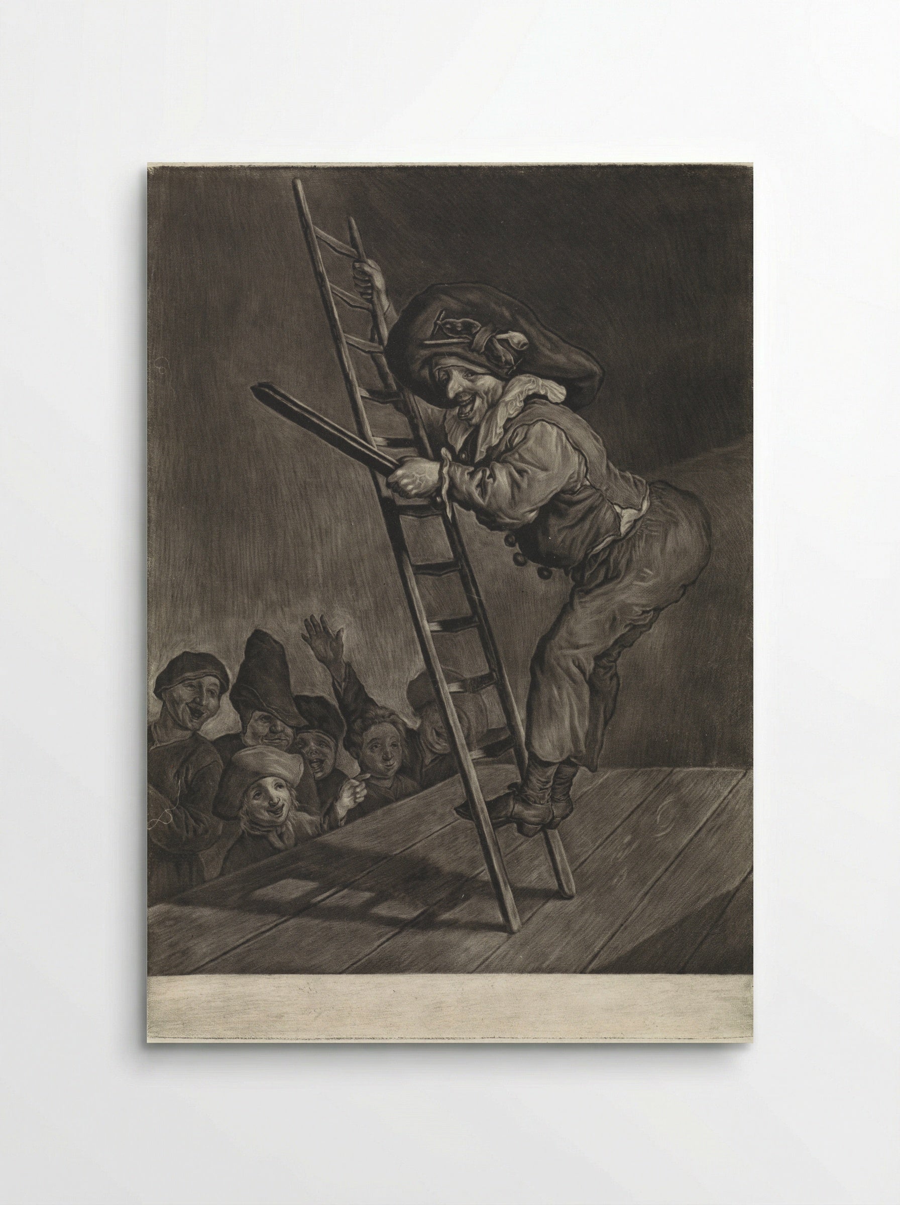 Harlekijn - Cornelis Dusart - Poster