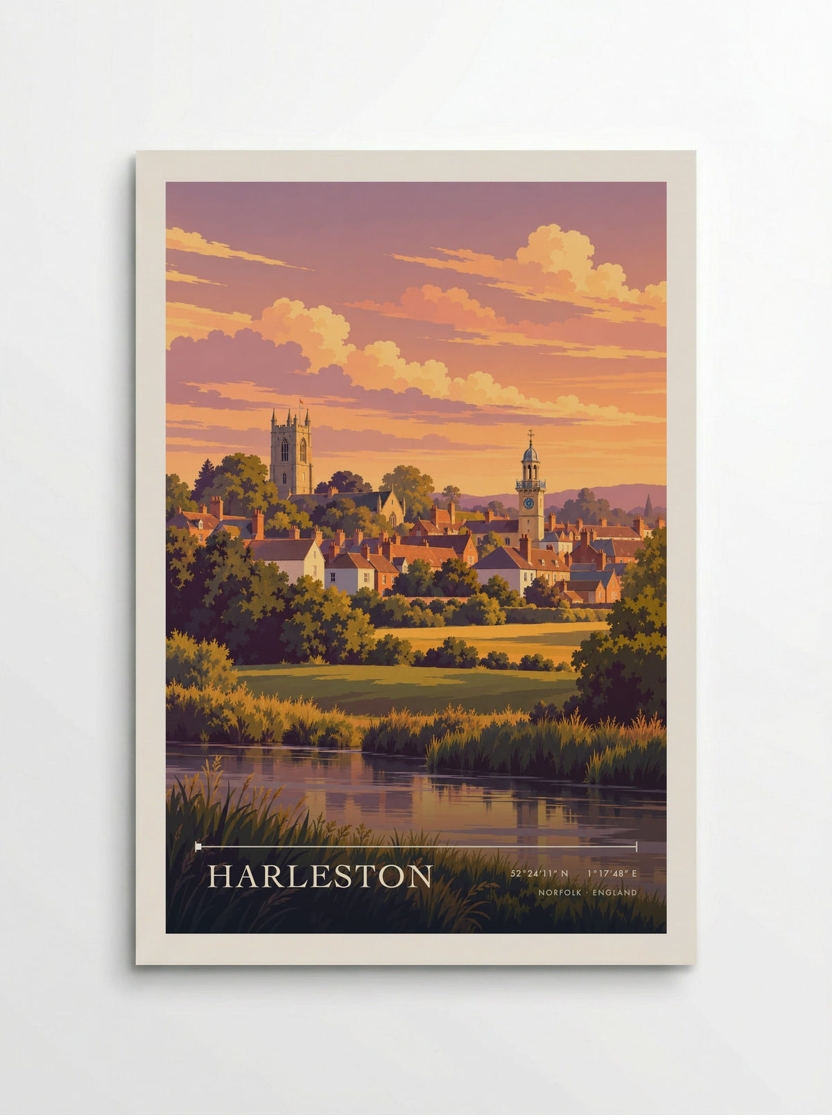 Harleston, Norfolk | Travel Poster - Poster