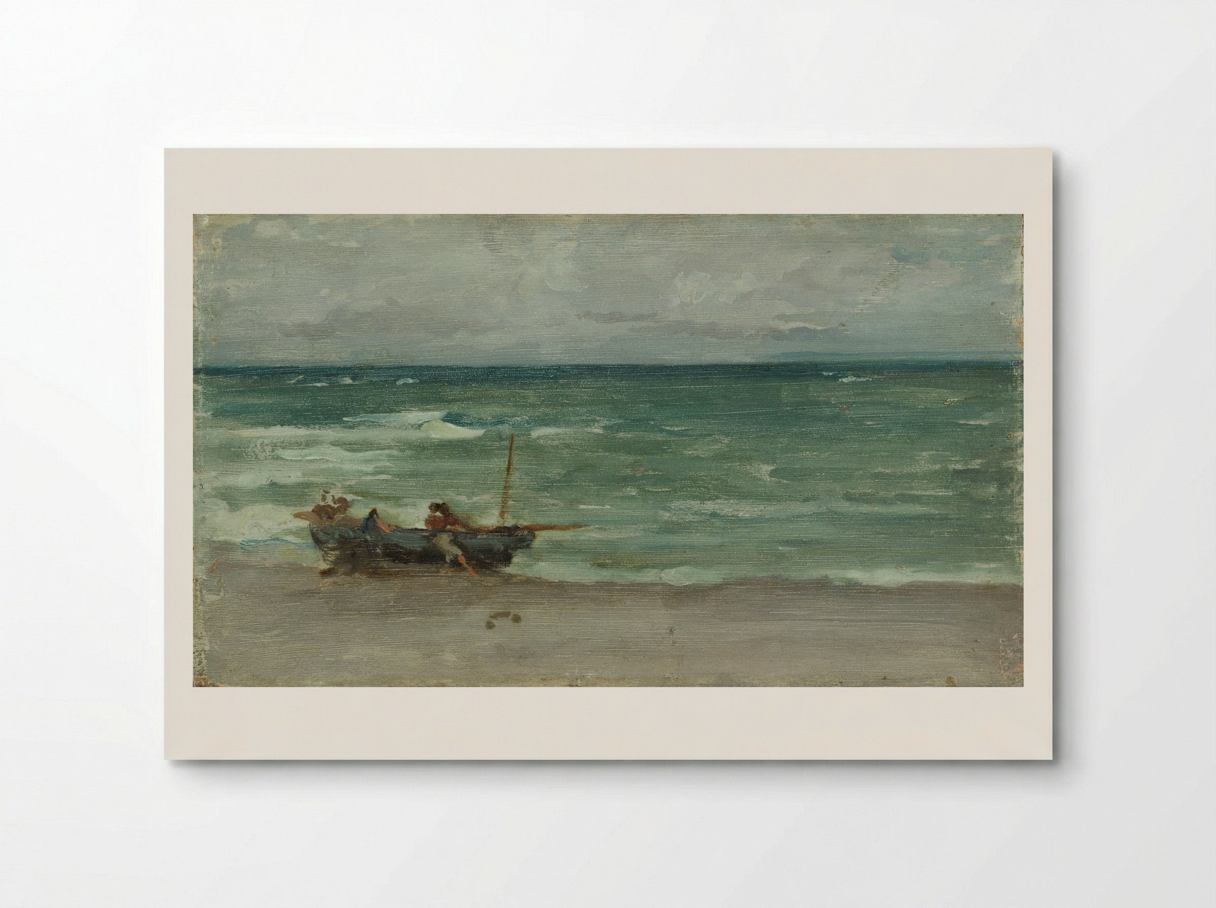 Harmony in Blue and Silver: Beaching the Boat, Étretat - James Abbott McNeill Whistler - Poster