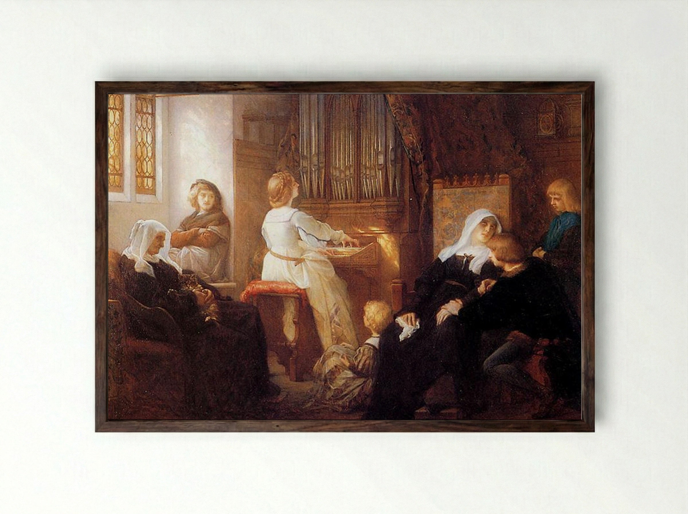 Harmony - Alexandre Cabanel - Framed Print Dark Wood