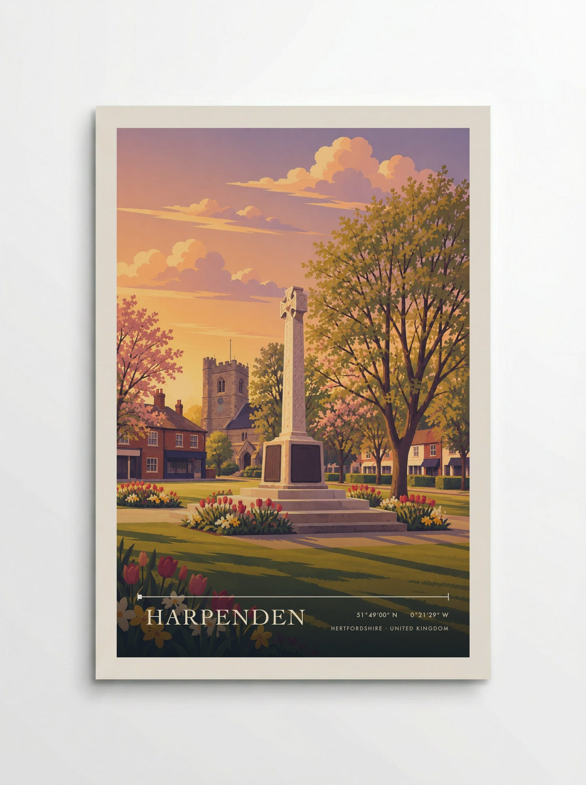 Harpenden, Hertfordshire | Travel Poster - Poster