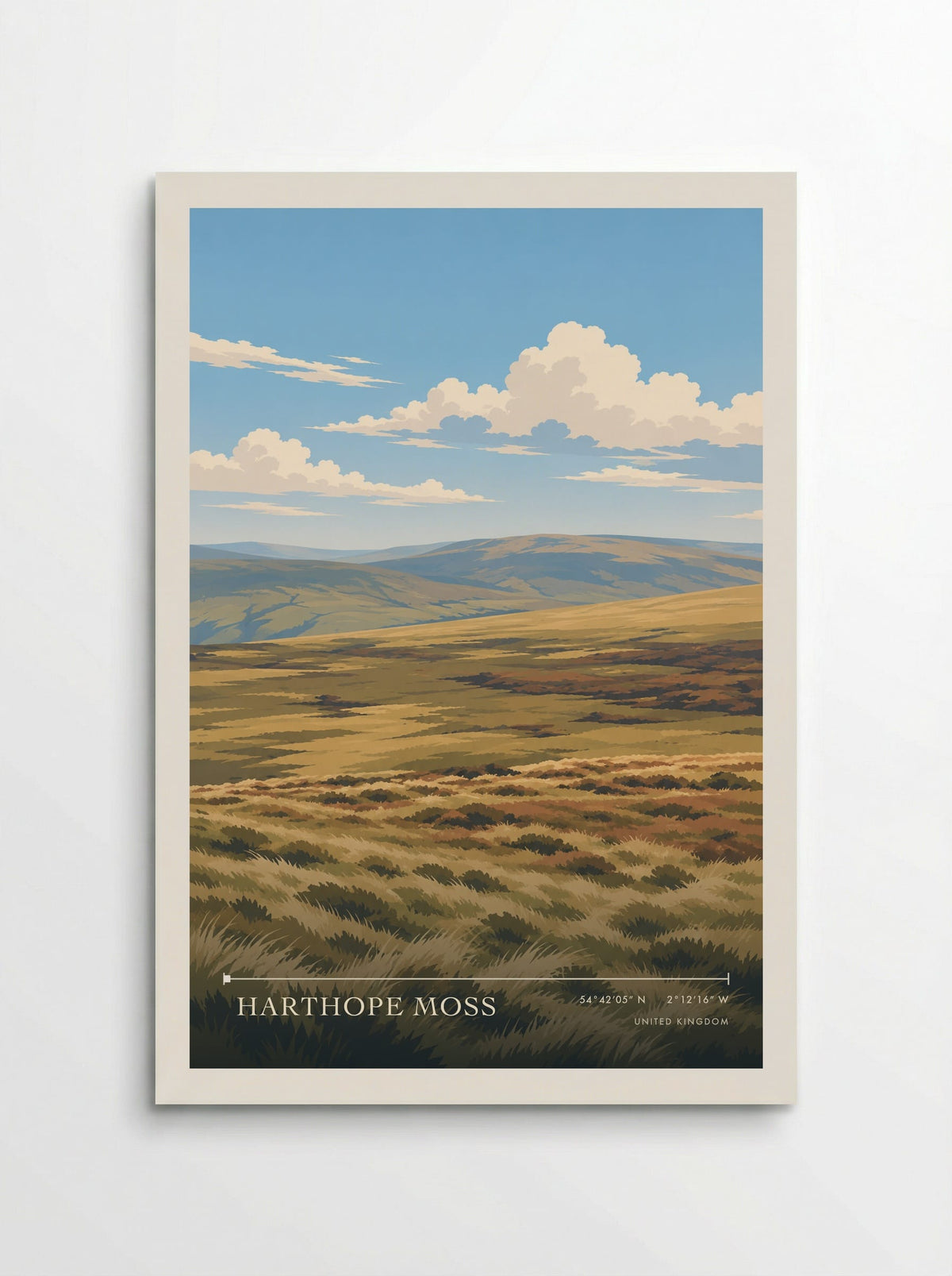 Harthope Moss | Travel Poster - Poster