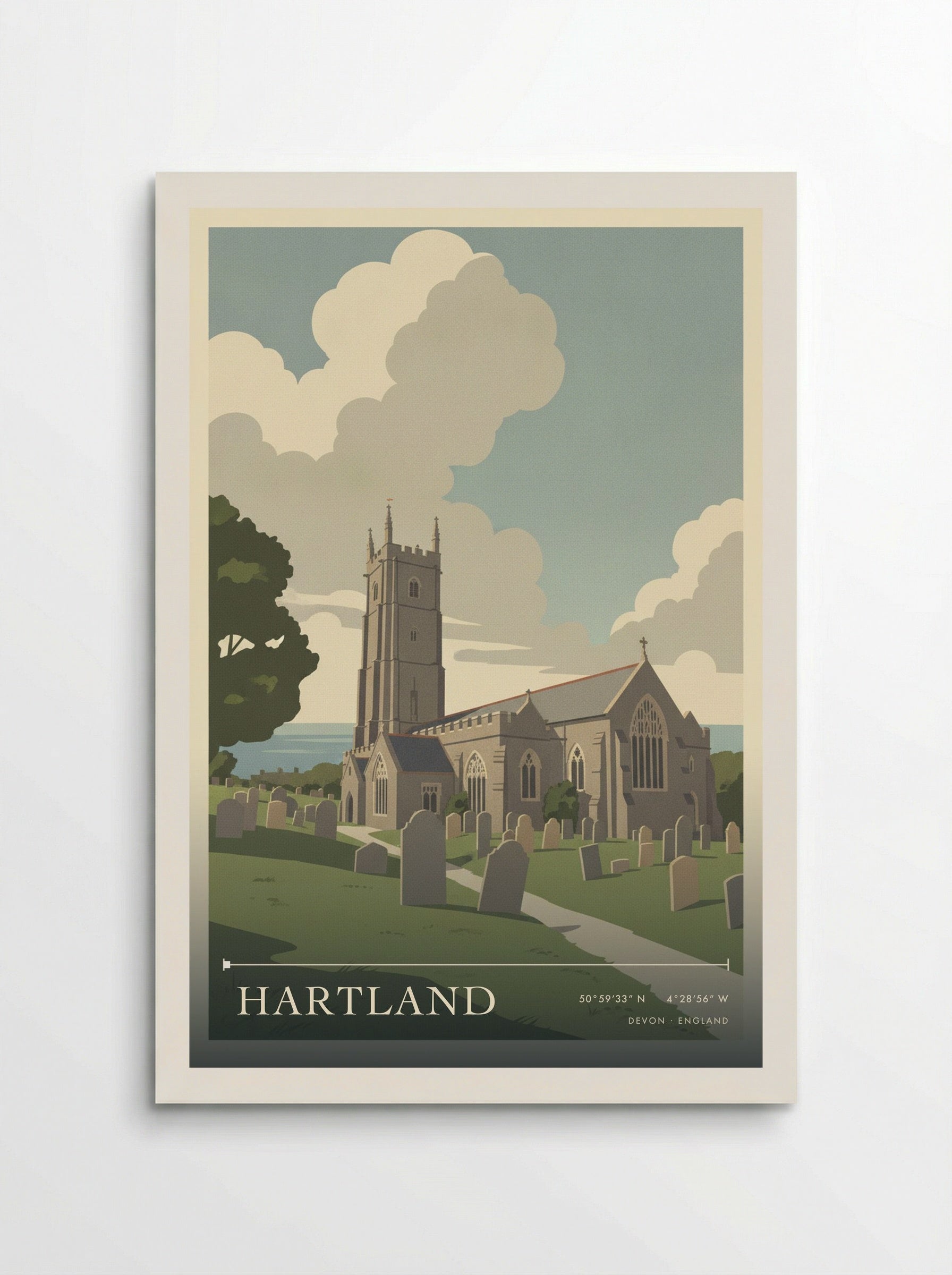 Hartland Devon England Travel Poster - Poster