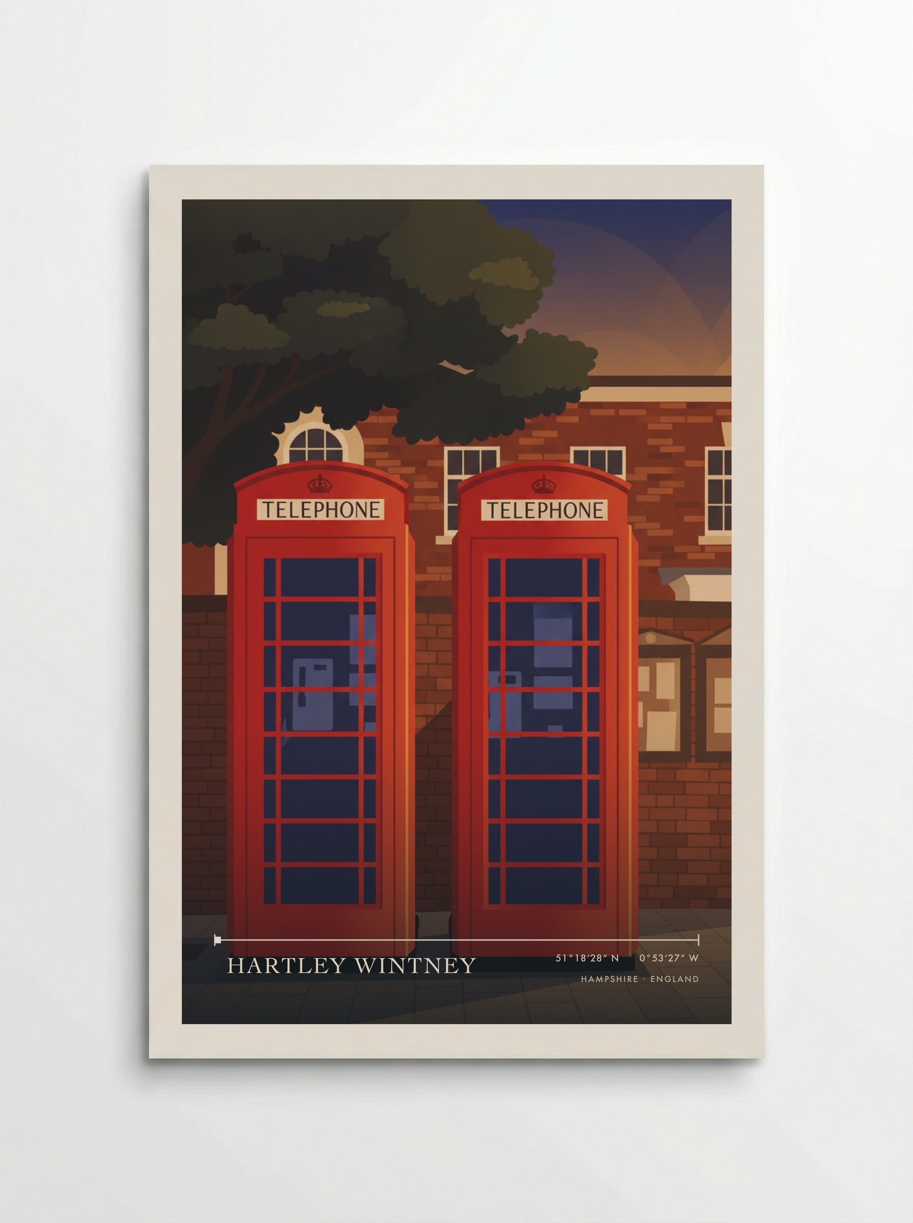Hartley Wintney Hampshire England Travel Poster - Poster