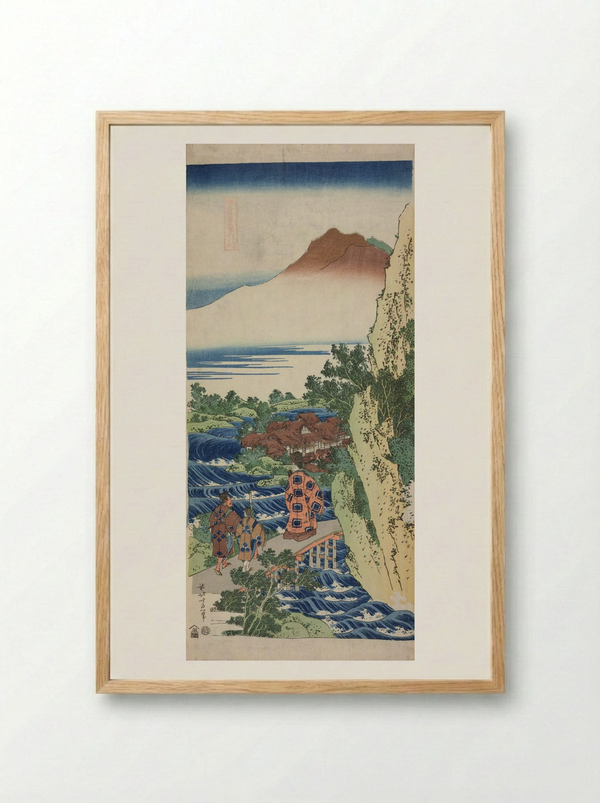 Harumichi no Tsuraki - Katsushika Hokusai - Framed Print Wood